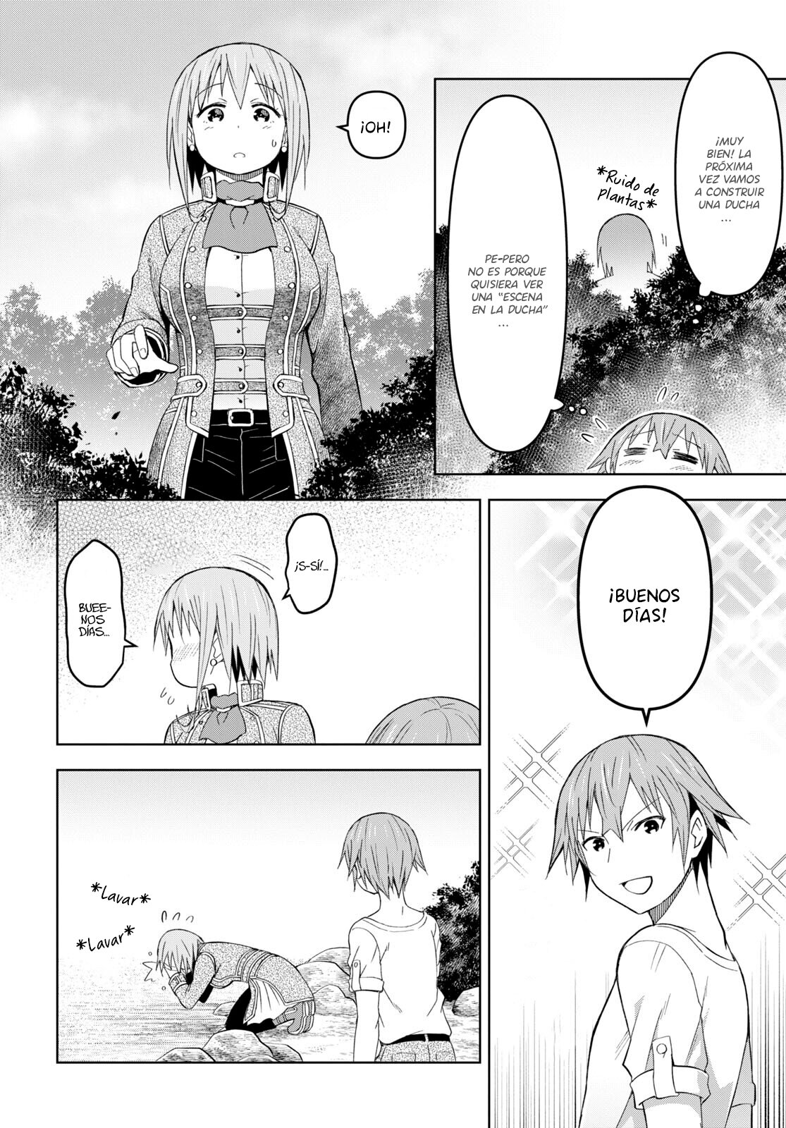 Dungeon Tou de Yadoya o Yarou! Souzou Mahou o Moratta Ore no Hosoude Hanjouki Capitulo 21: ¿Como se procede luego de una noche así? página 5
