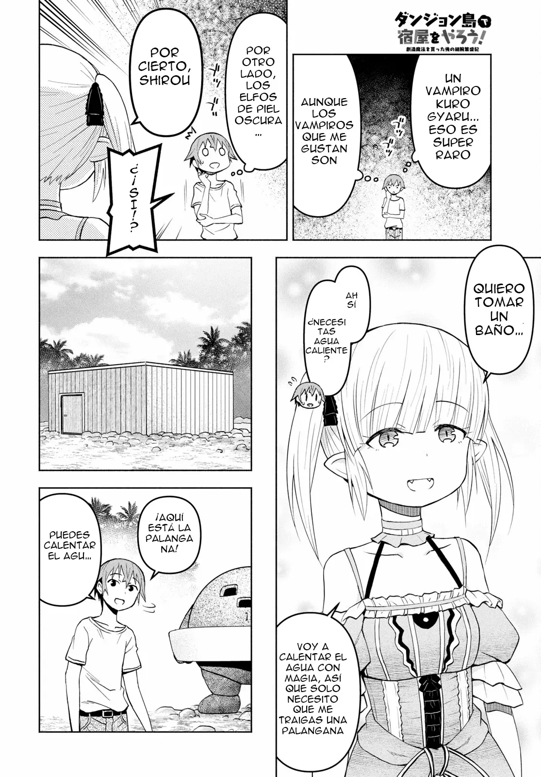Dungeon Tou de Yadoya o Yarou! Souzou Mahou o Moratta Ore no Hosoude Hanjouki Capitulo 35 página 6