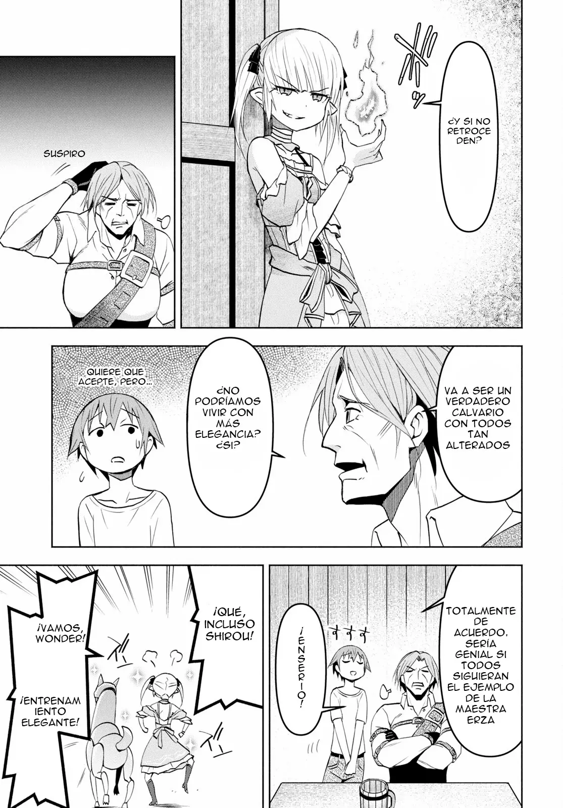 Dungeon Tou de Yadoya o Yarou! Souzou Mahou o Moratta Ore no Hosoude Hanjouki Capitulo 36 página 27