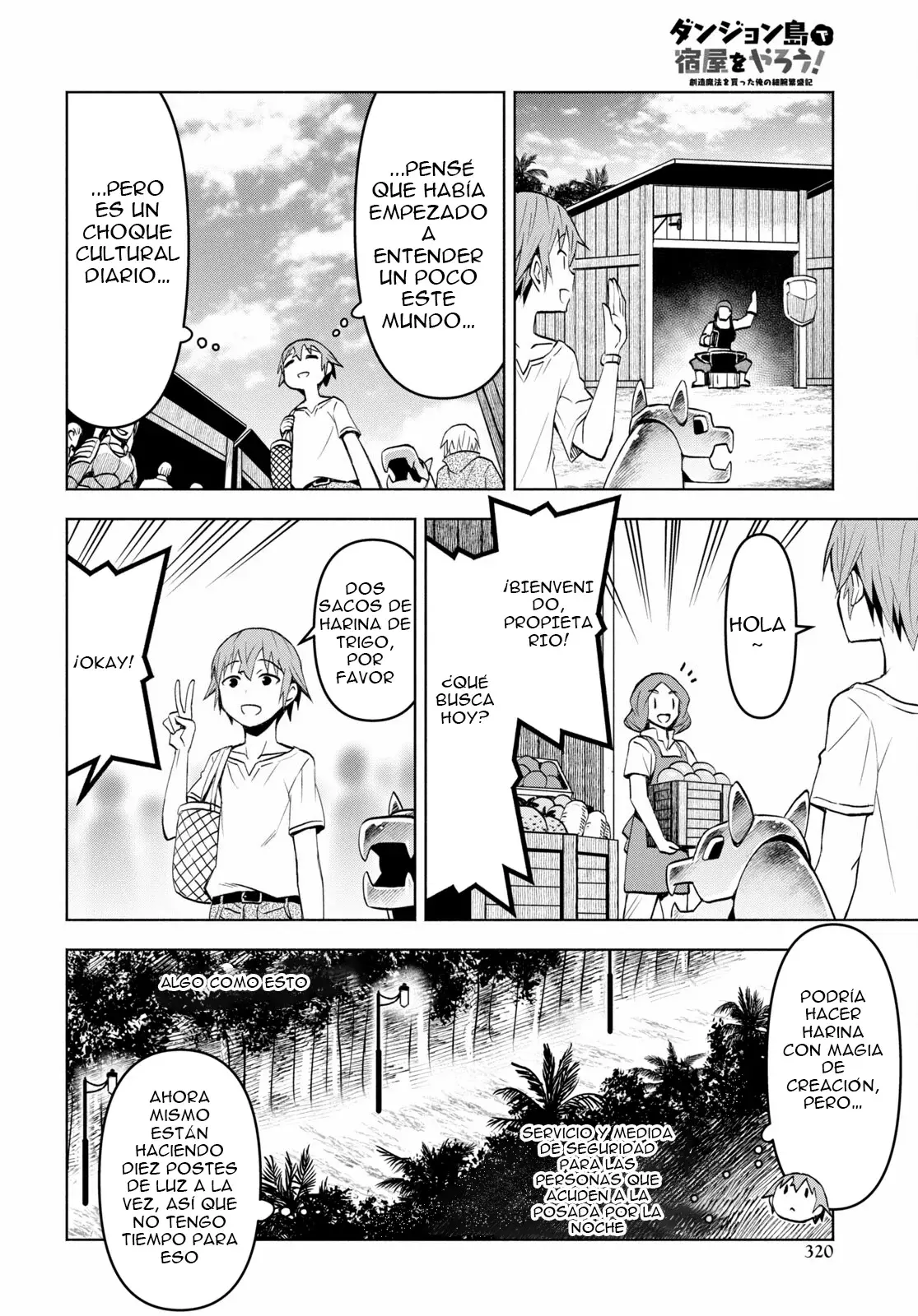 Dungeon Tou de Yadoya o Yarou! Souzou Mahou o Moratta Ore no Hosoude Hanjouki Capitulo 37 página 24