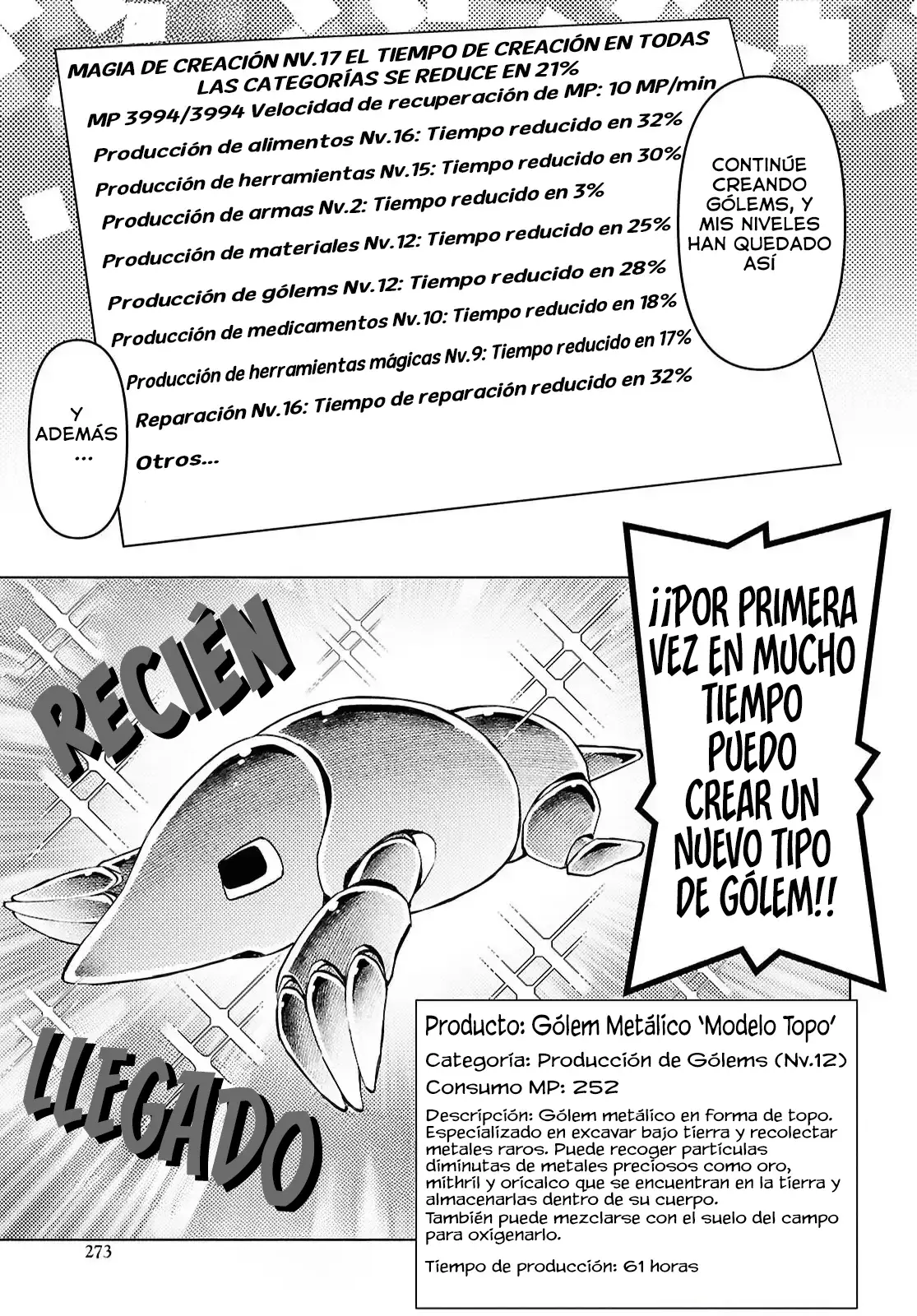 Dungeon Tou de Yadoya o Yarou! Souzou Mahou o Moratta Ore no Hosoude Hanjouki Capitulo 47 página 4