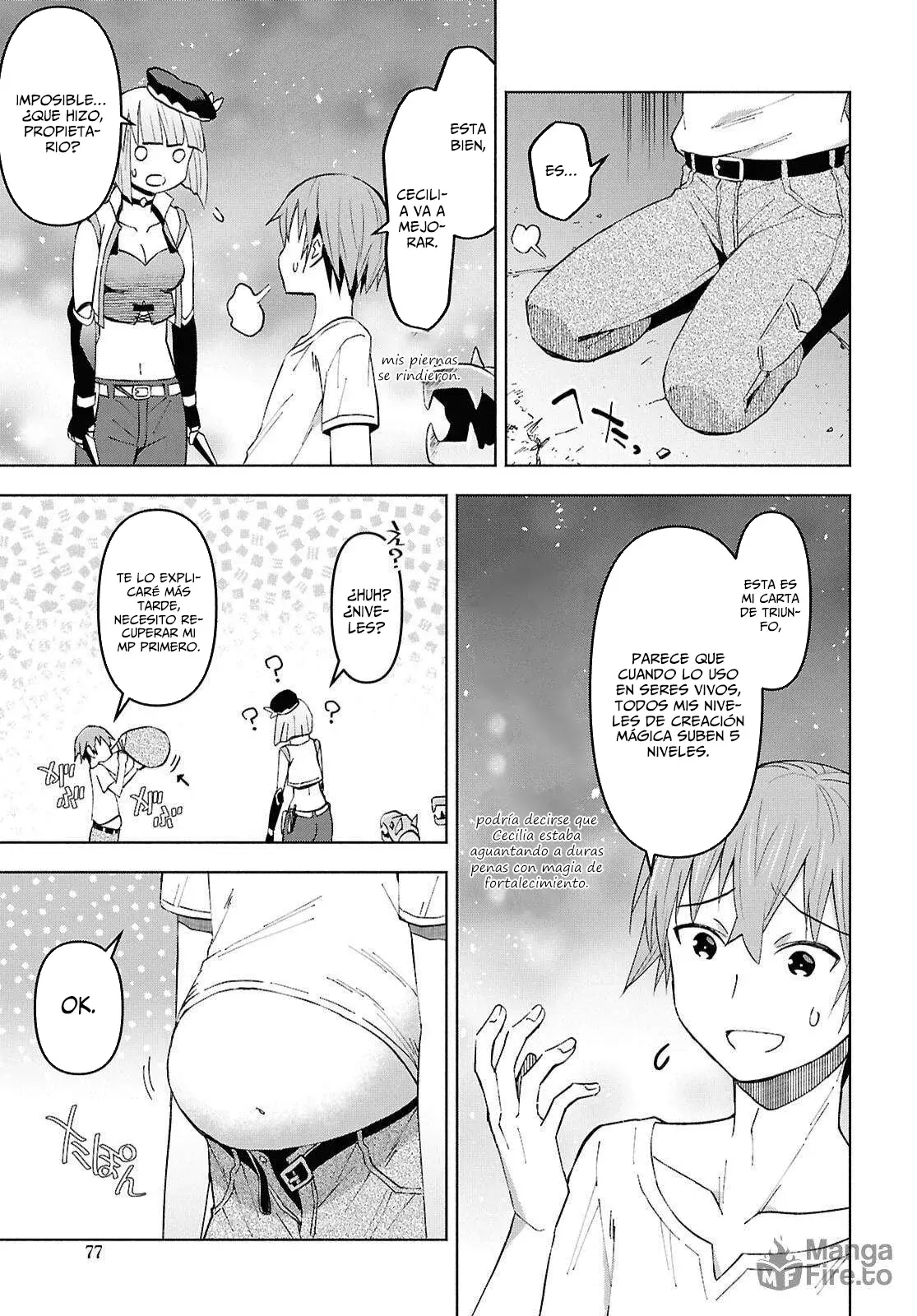 Dungeon Tou de Yadoya o Yarou! Souzou Mahou o Moratta Ore no Hosoude Hanjouki Capitulo 51 página 11
