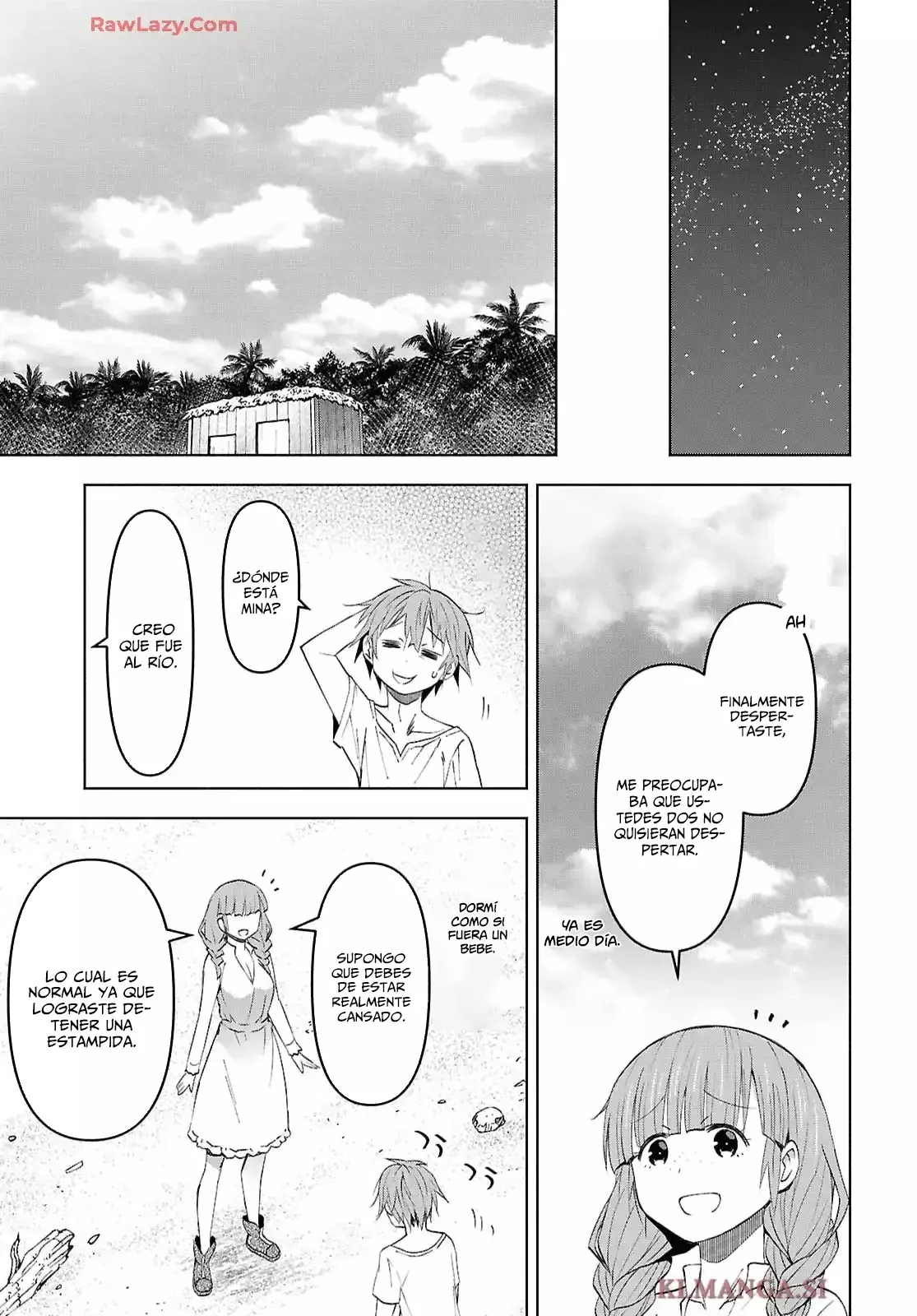 Dungeon Tou de Yadoya o Yarou! Souzou Mahou o Moratta Ore no Hosoude Hanjouki Capitulo 52: se detonan a la pelicorta página 15
