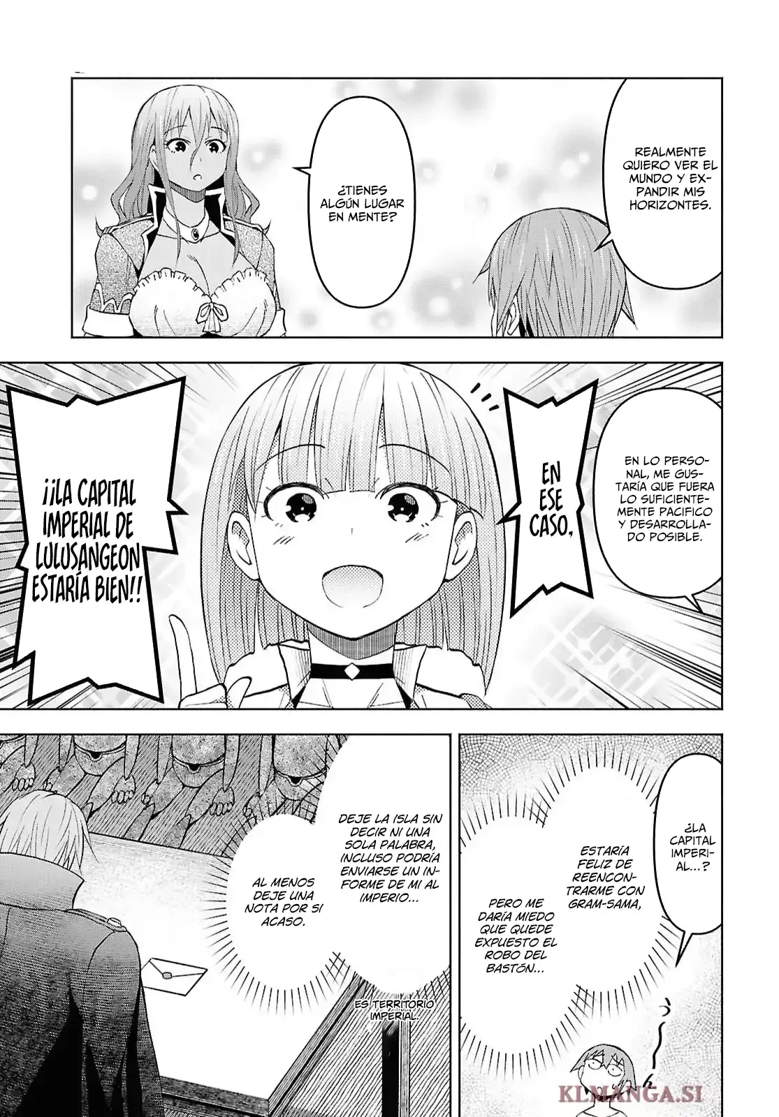 Dungeon Tou de Yadoya o Yarou! Souzou Mahou o Moratta Ore no Hosoude Hanjouki Capitulo 52: se detonan a la pelicorta página 25