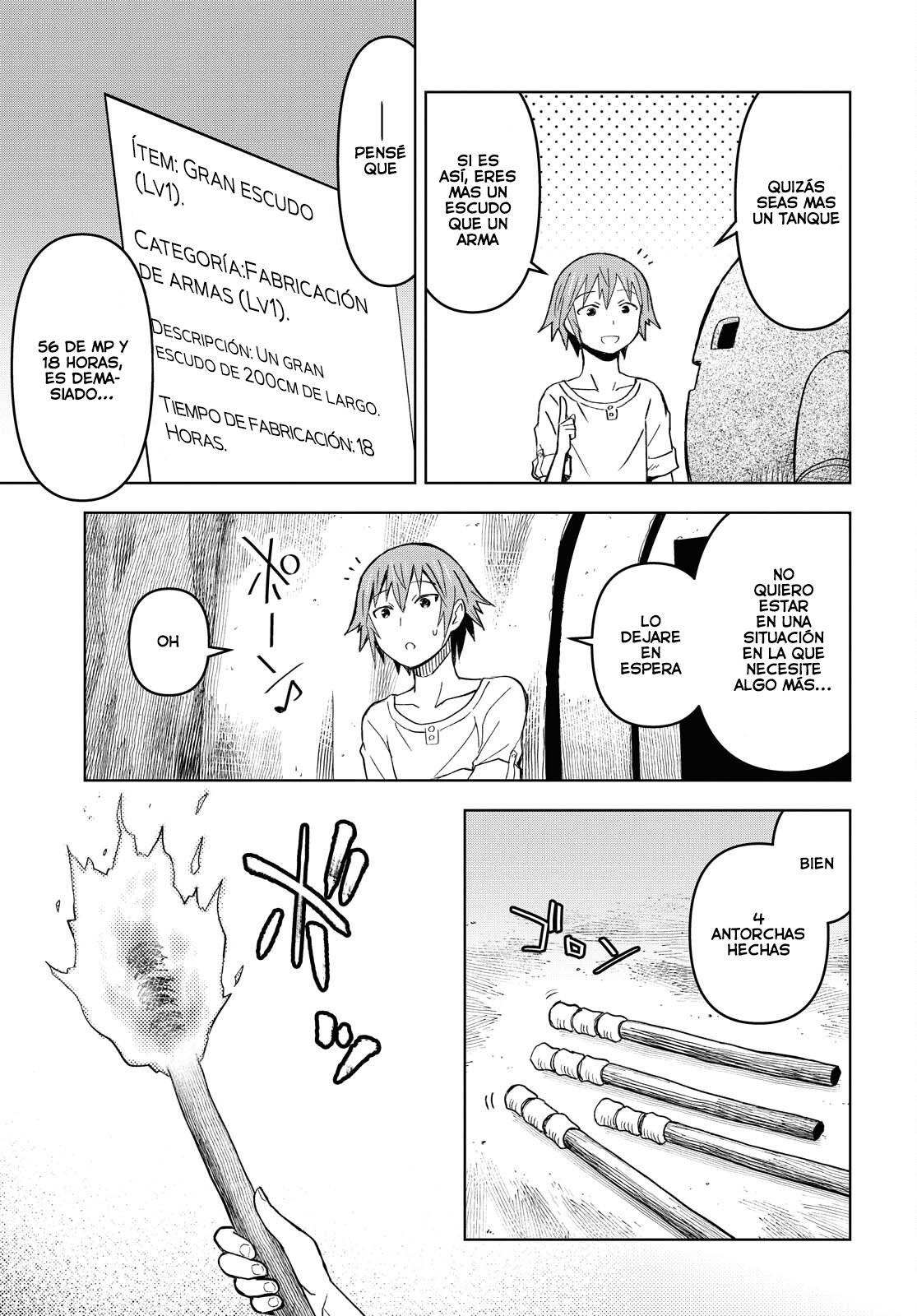 Dungeon Tou de Yadoya o Yarou! Souzou Mahou o Moratta Ore no Hosoude Hanjouki Capitulo 7: Capítulo 7 página 23