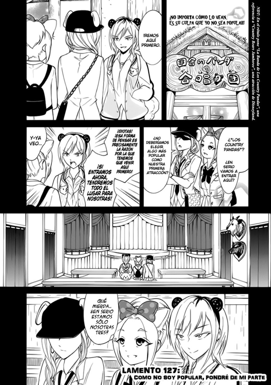 No importa como lo vea, ¡es culpa suya que yo no sea popular! Capitulo 127: por PantaNOVA Fansub página 2