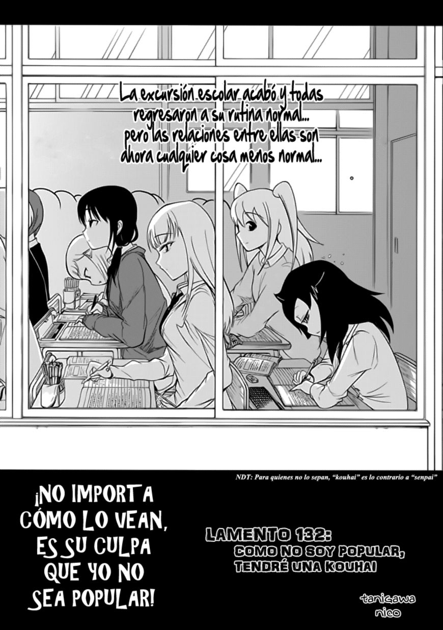 No importa como lo vea, ¡es culpa suya que yo no sea popular! Capitulo 132: por PantaNOVA Fansub página 2