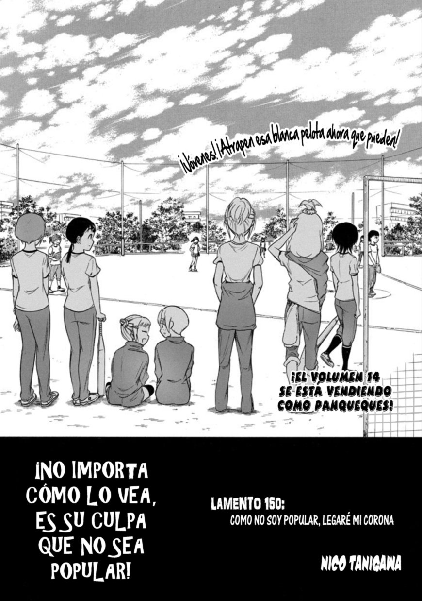 No importa como lo vea, ¡es culpa suya que yo no sea popular! Capitulo 150: por PantaNOVA Fansub página 2