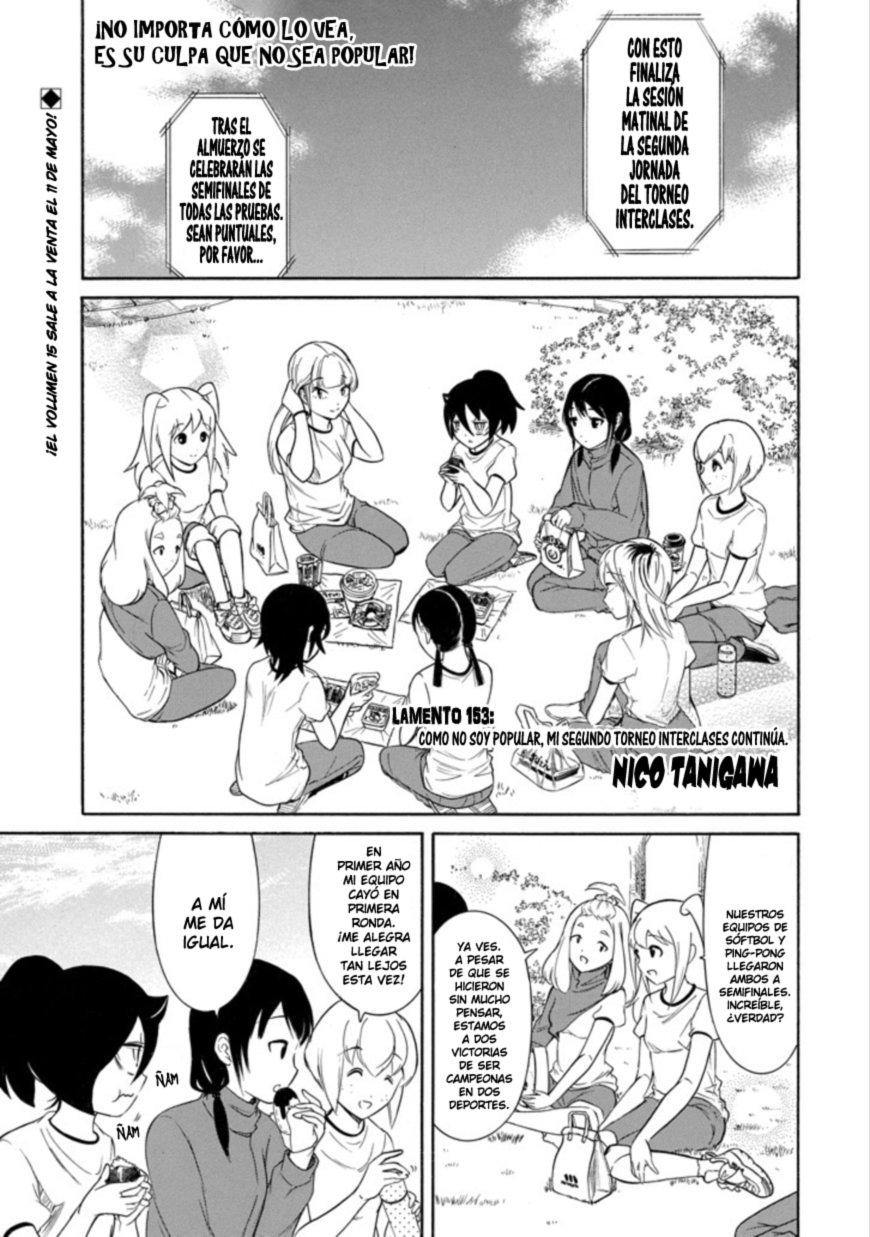 No importa como lo vea, ¡es culpa suya que yo no sea popular! Capitulo 153: por PantaNOVA Fansub página 2