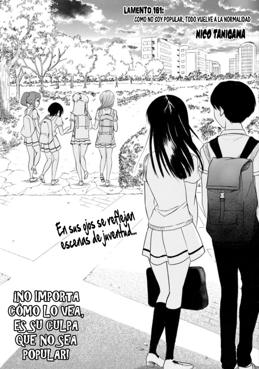 No importa como lo vea, ¡es culpa suya que yo no sea popular! Capitulo 161 página 2