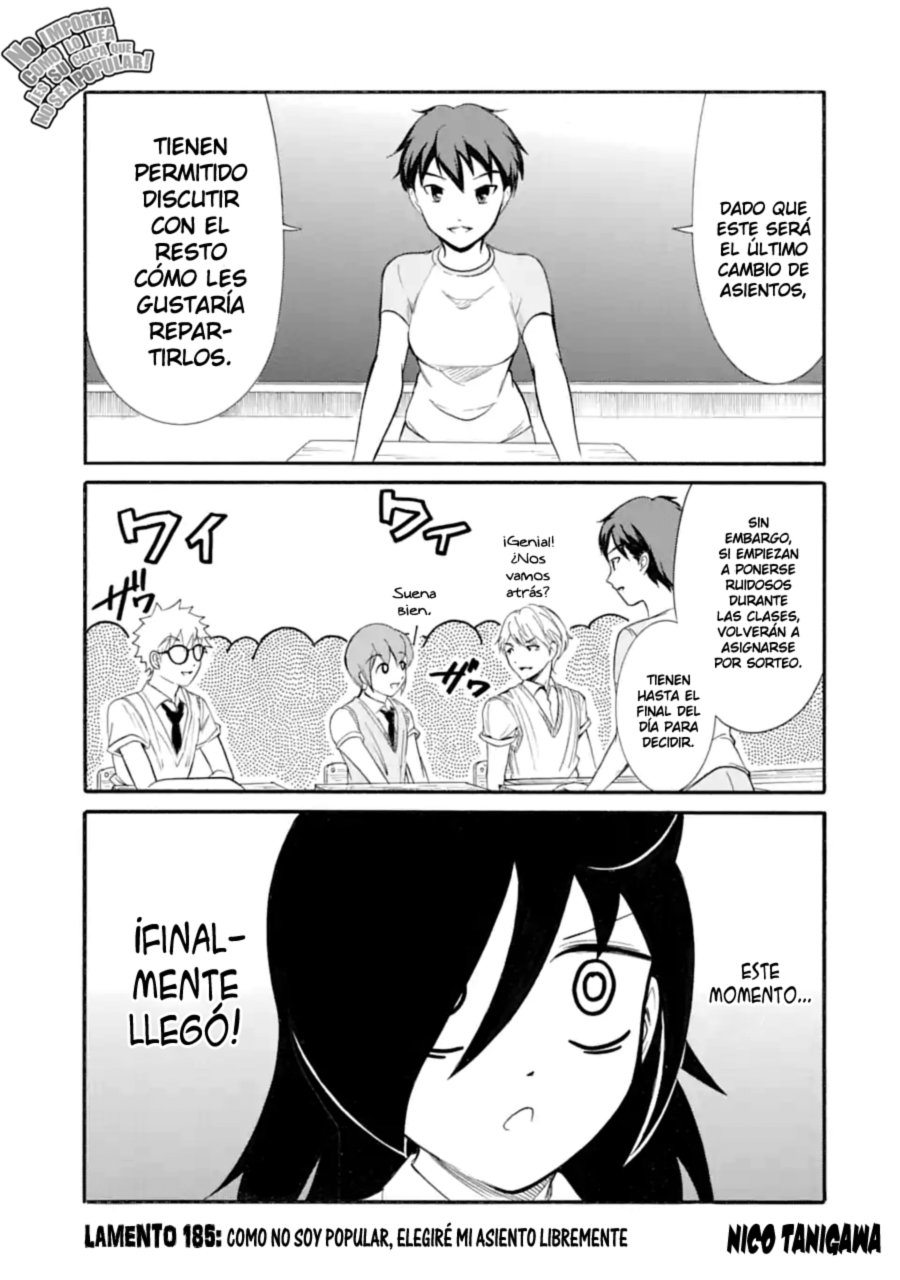 No importa como lo vea, ¡es culpa suya que yo no sea popular! Capitulo 185 página 2
