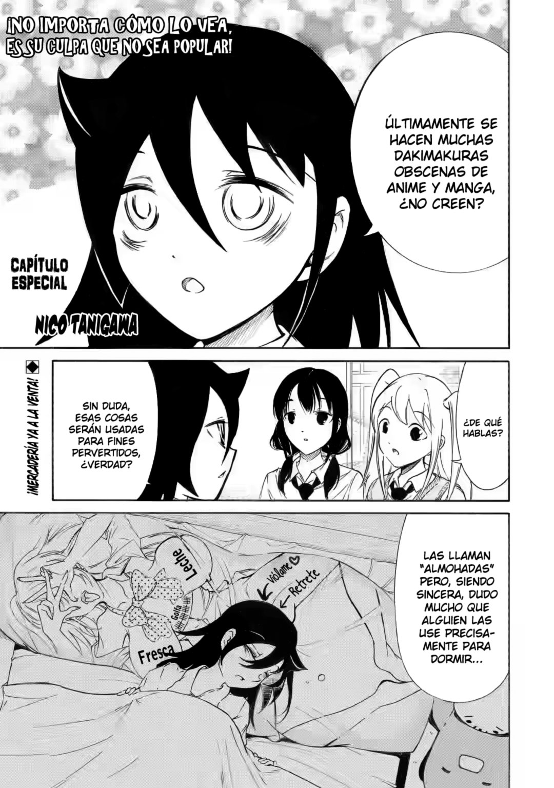 No importa como lo vea, ¡es culpa suya que yo no sea popular! Capitulo 205.01: Promoción de Dakimakuras página 2