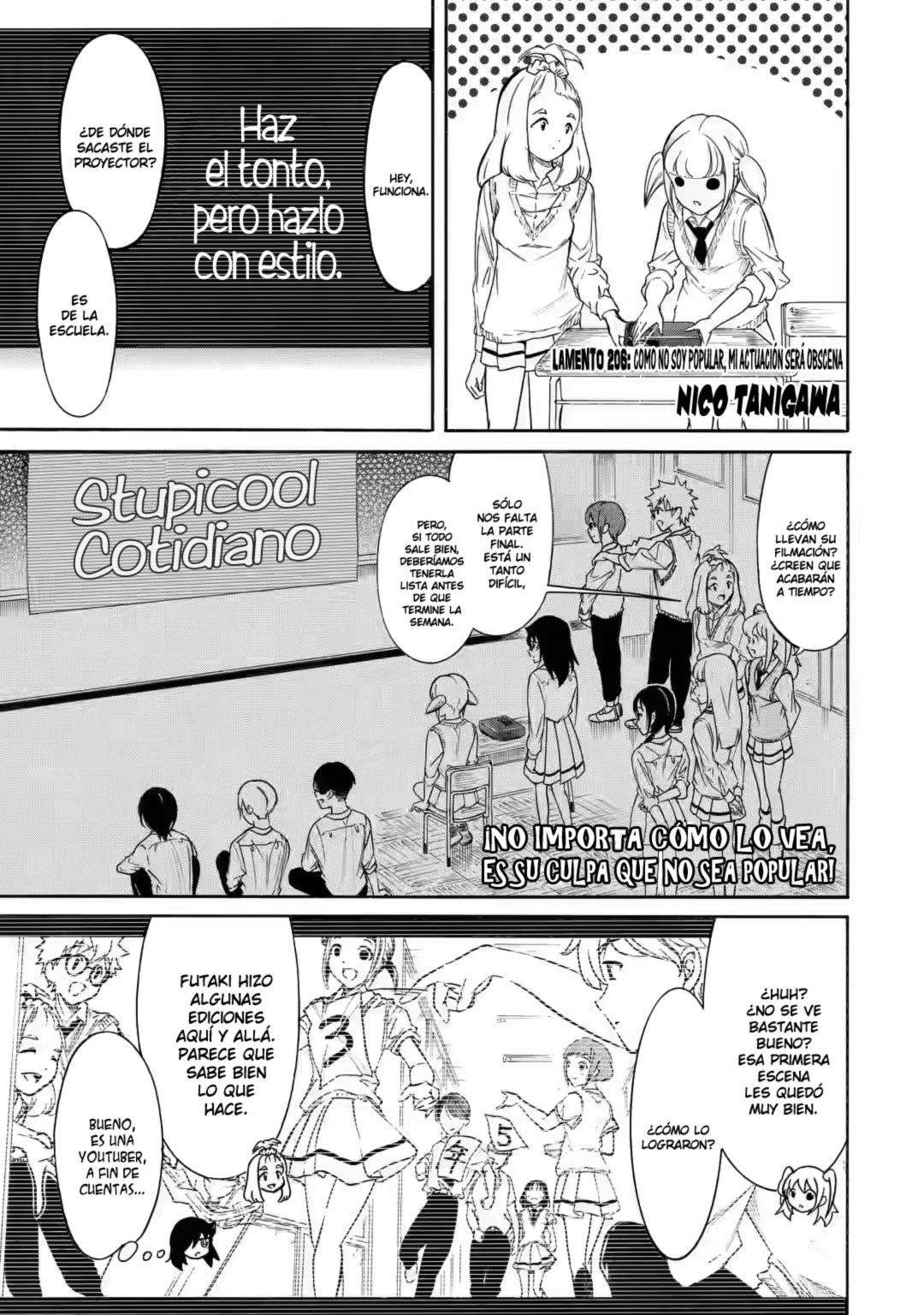 No importa como lo vea, ¡es culpa suya que yo no sea popular! Capitulo 206 página 2