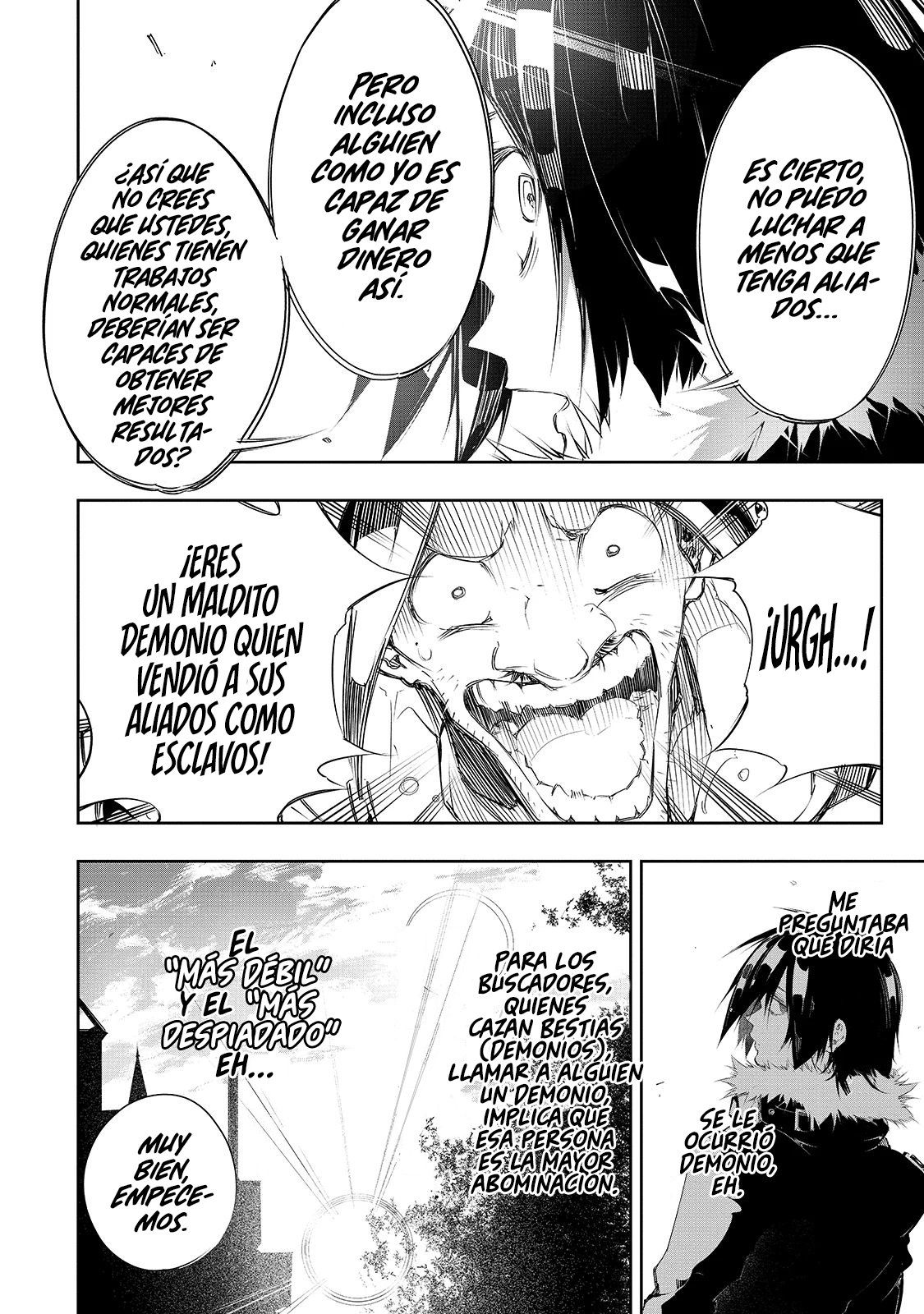 Soy el Talker más despiadado y dominaré al clan más fuerte del mundo Capitulo 7: El más débil y despiadado buscador página 24