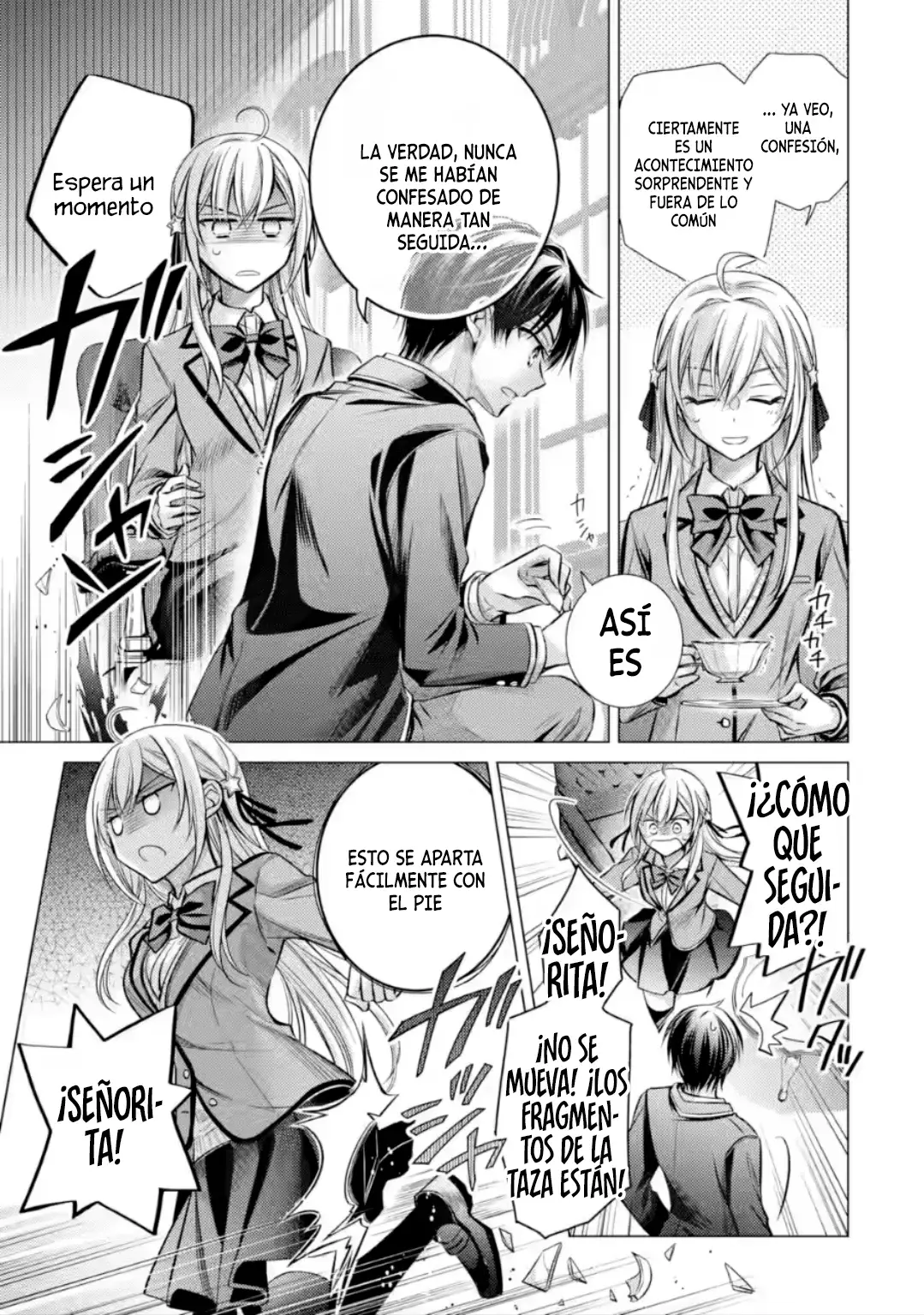 Desde que se confesaron, el comportamiento de la señorita ha sido extraño. Capitulo 1.1 página 18