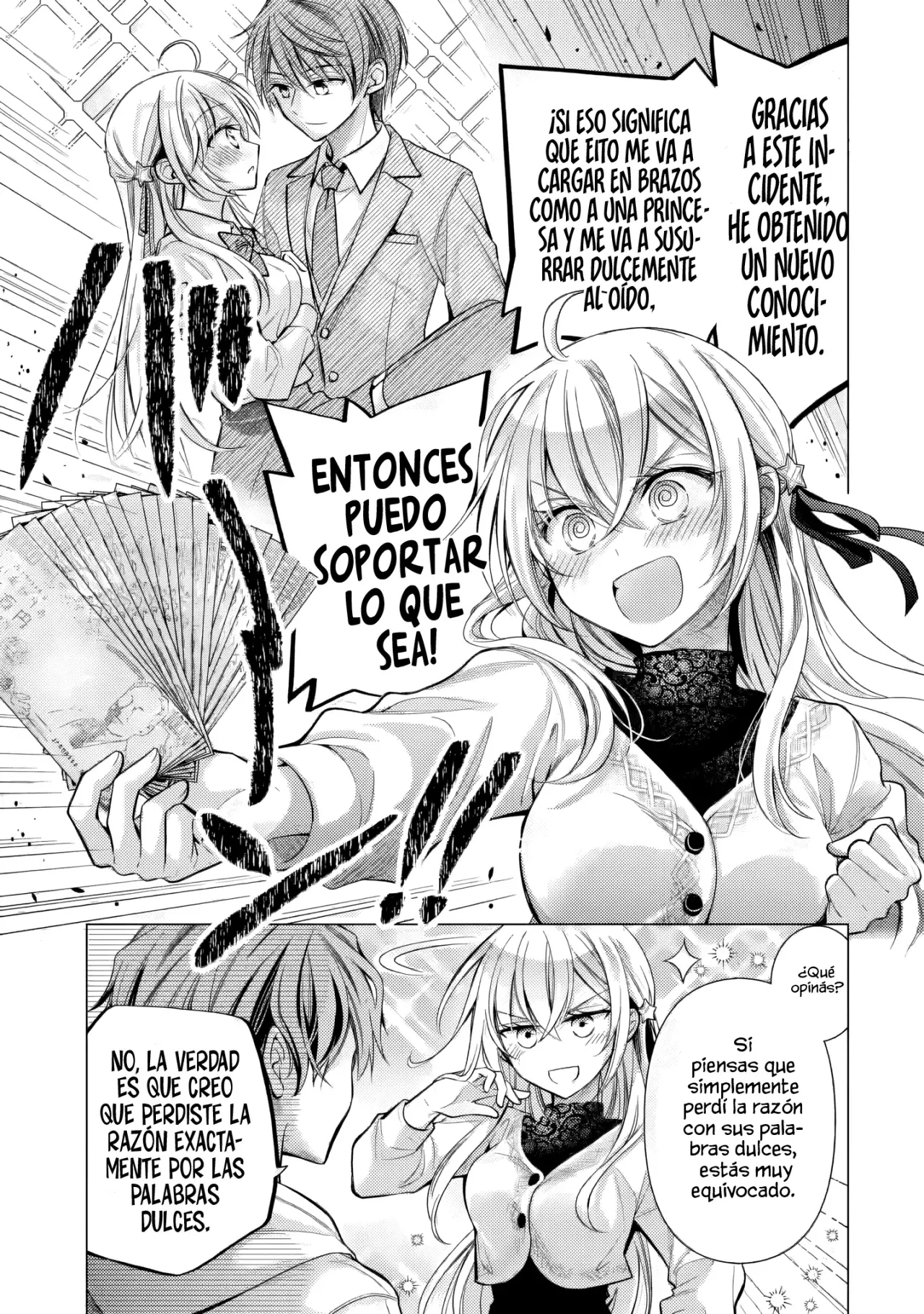 Desde que se confesaron, el comportamiento de la señorita ha sido extraño. Capitulo 4.1 página 5