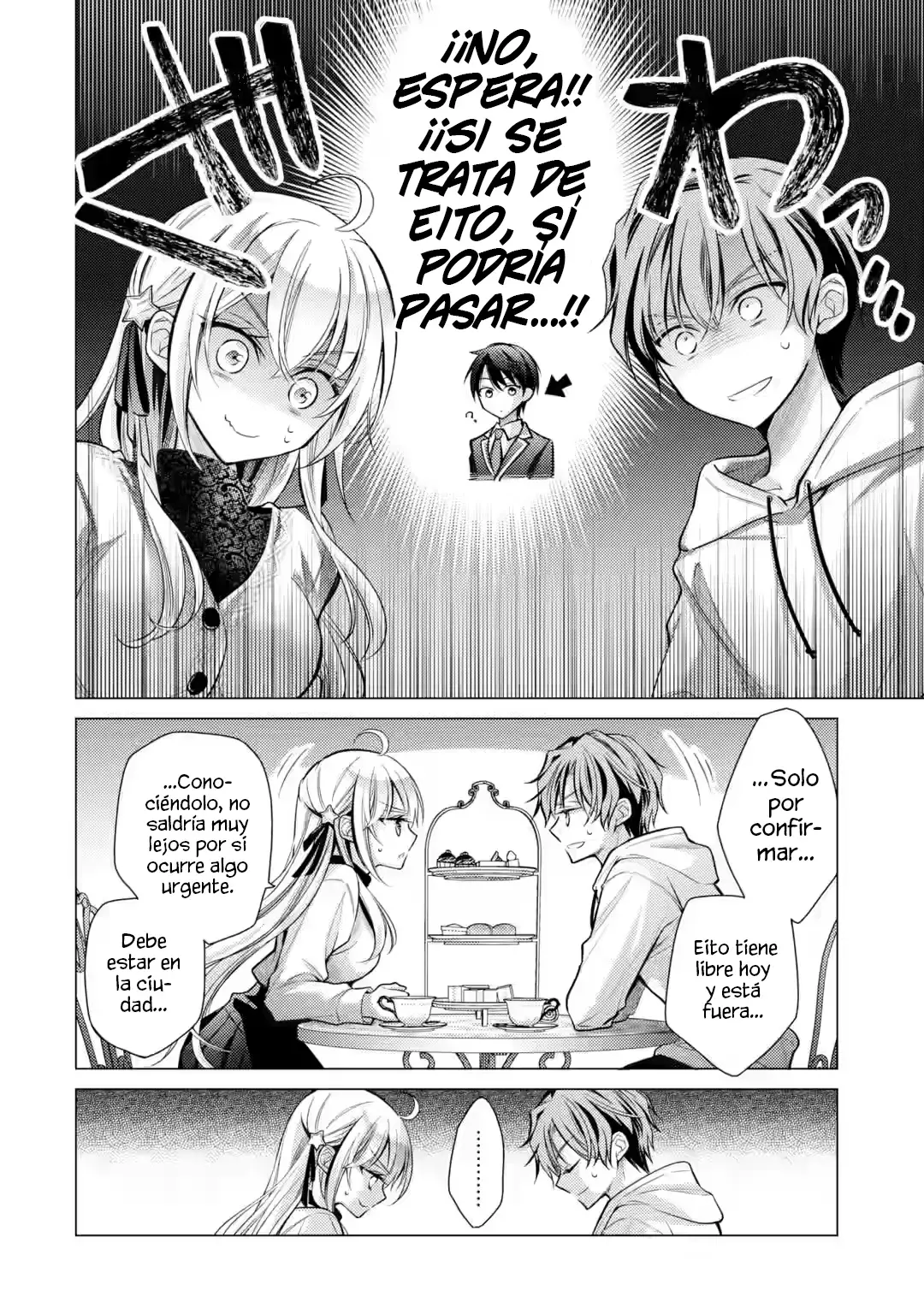 Desde que se confesaron, el comportamiento de la señorita ha sido extraño. Capitulo 4.2 página 4