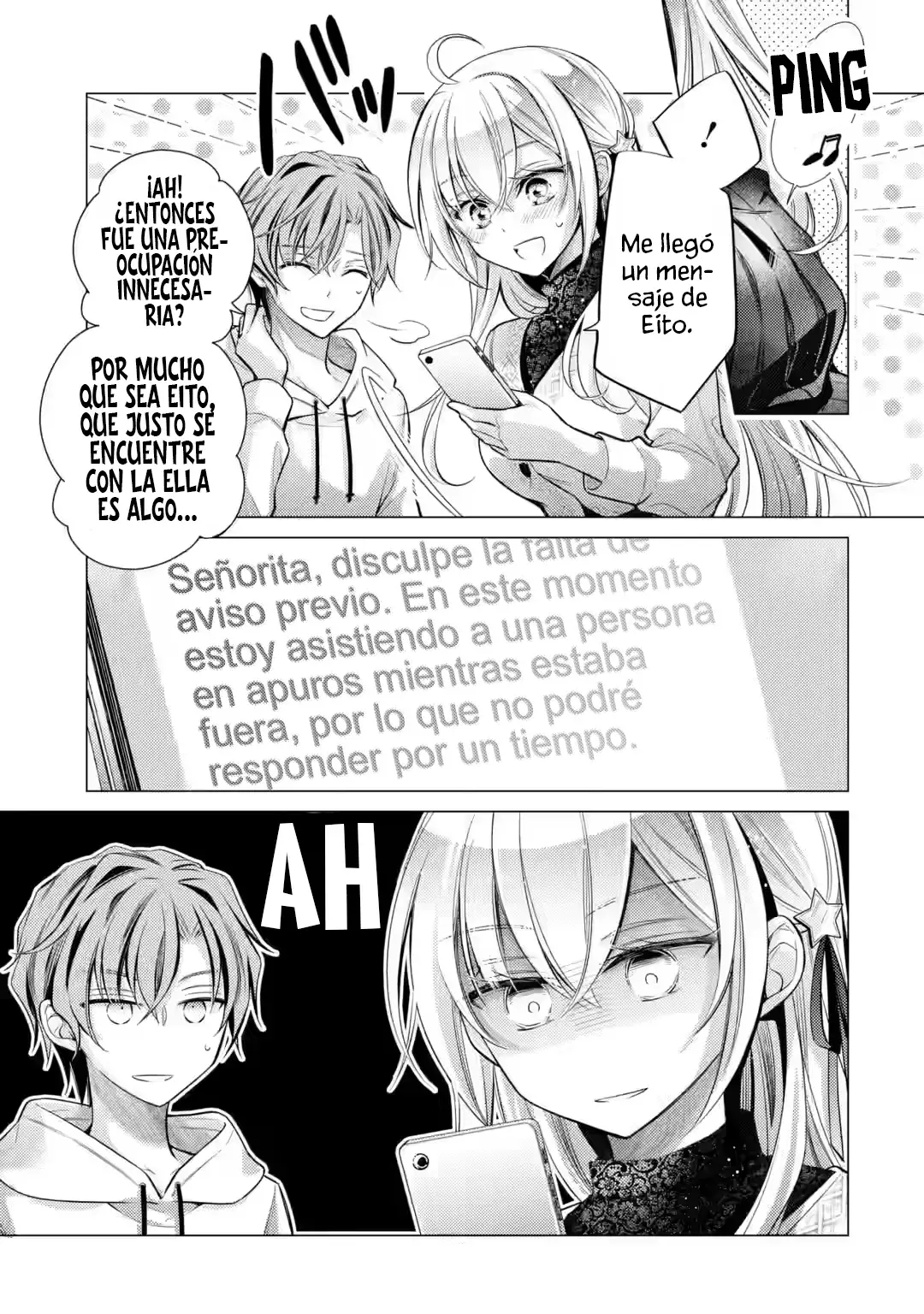 Desde que se confesaron, el comportamiento de la señorita ha sido extraño. Capitulo 4.2 página 5