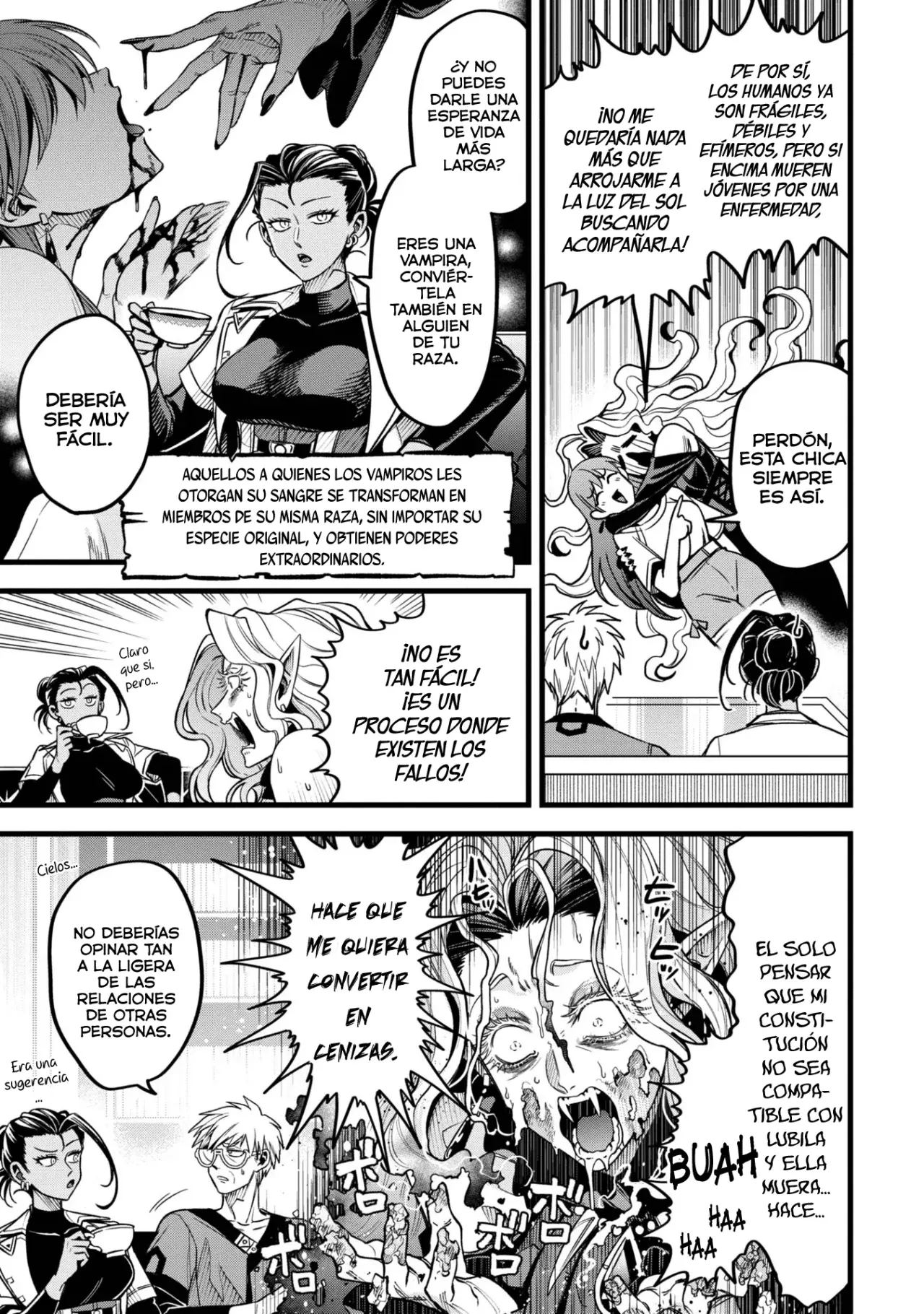 Mahoui rekusu no hentai karute Capitulo 14: Vampiros página 8