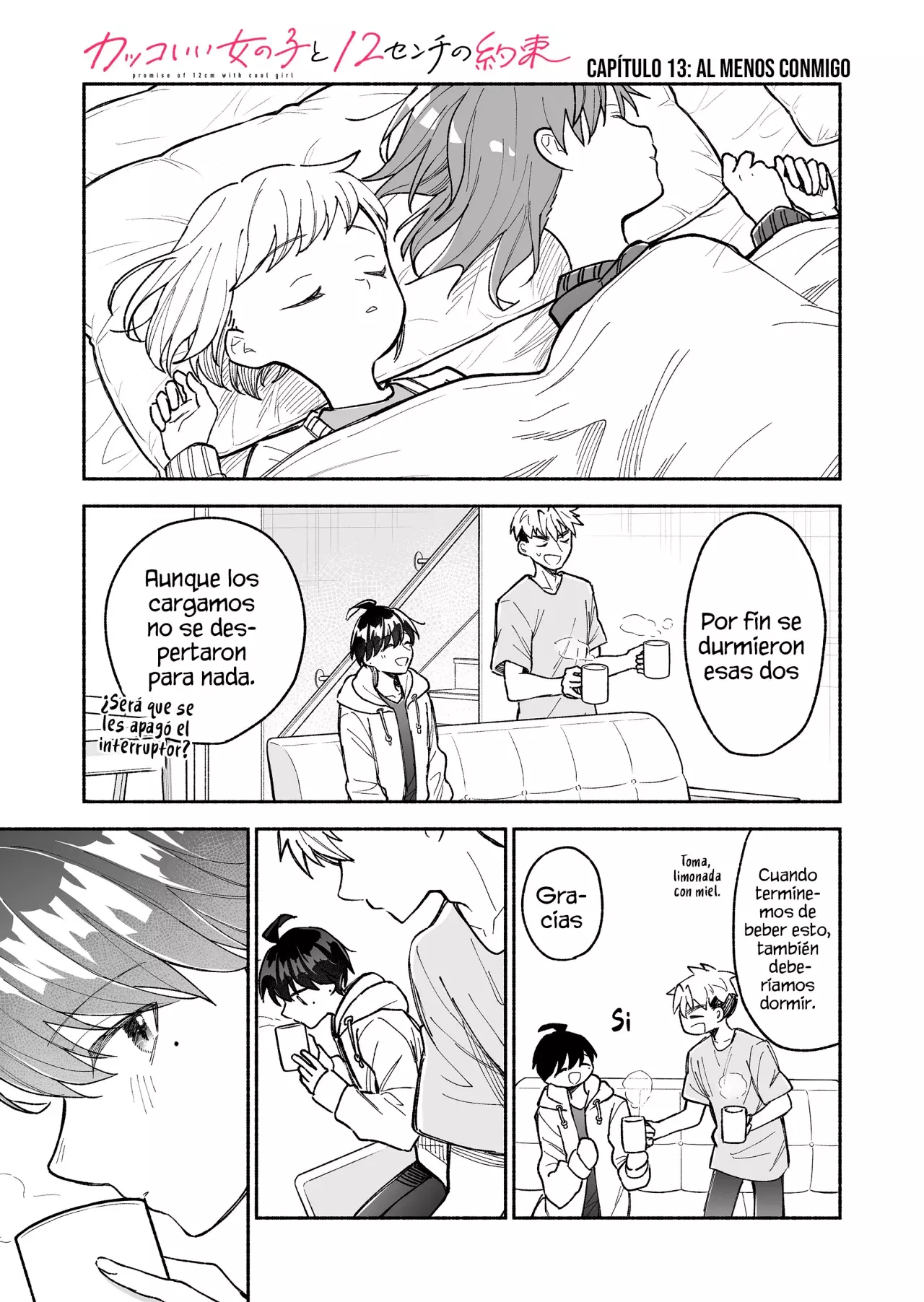 Kakkoi Onnanoko to 12 cm no Yakusoku Capitulo 13 página 3