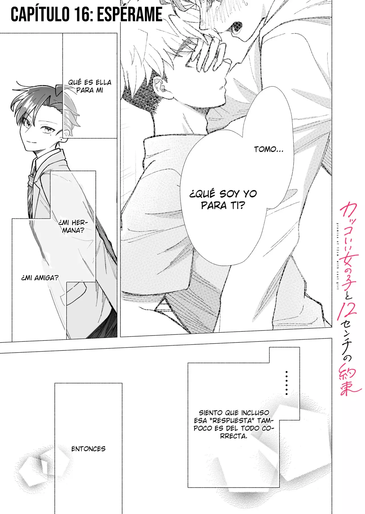 Kakkoi Onnanoko to 12 cm no Yakusoku Capitulo 16 página 4