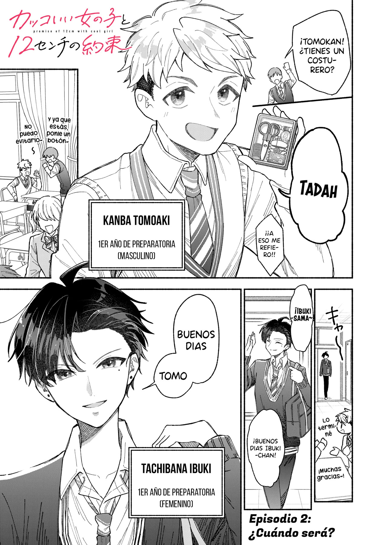 Kakkoi Onnanoko to 12 cm no Yakusoku Capitulo 2 página 2