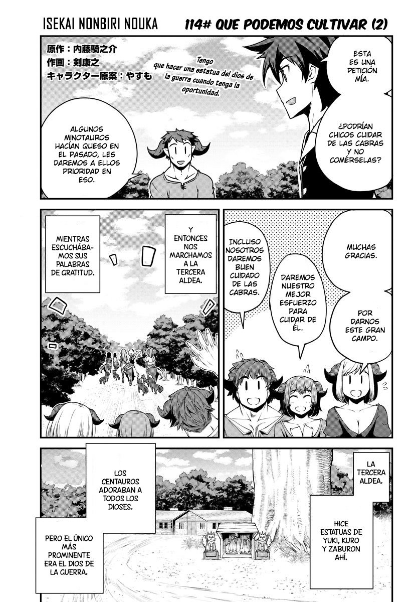 ISEKAI NONBIRI NOUKA Capitulo 114: QUE PODEMOS CULTIVAR (2) página 1