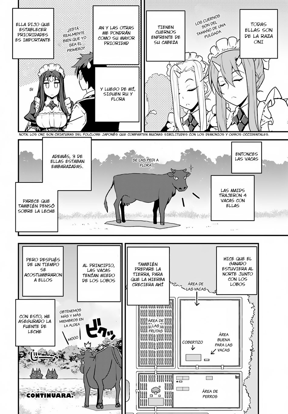 ISEKAI NONBIRI NOUKA Capitulo 20: Flora,las sirvientas Onis y las Vacas página 7