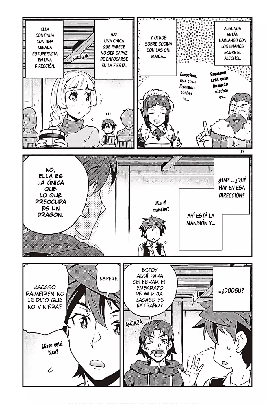 ISEKAI NONBIRI NOUKA Capitulo 222: Inmigrantes Y Doosu (2) página 3