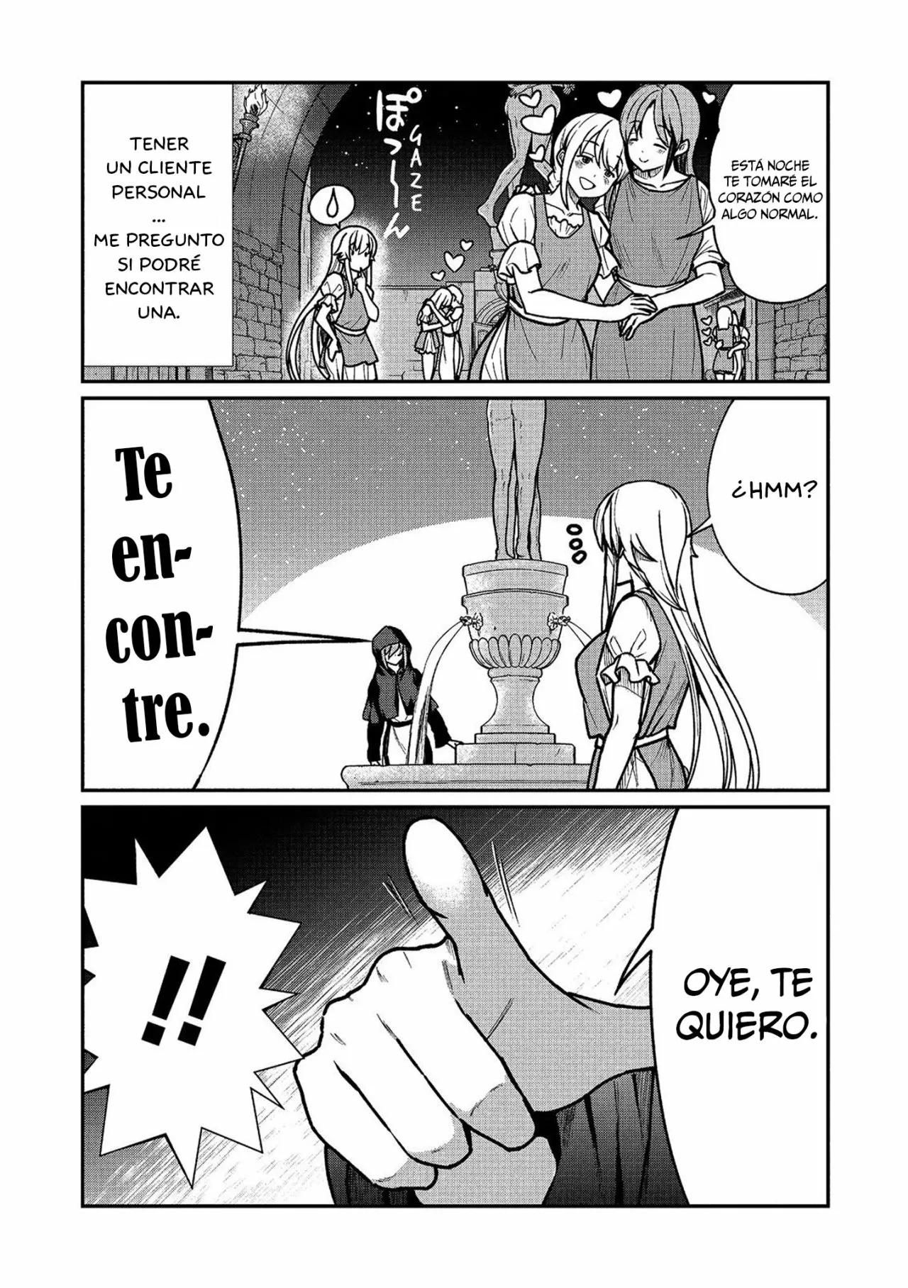 Me convertí en princesa caballero y trabajo en un burdel yuri Capitulo 2: En busca de un cliente personal página 11