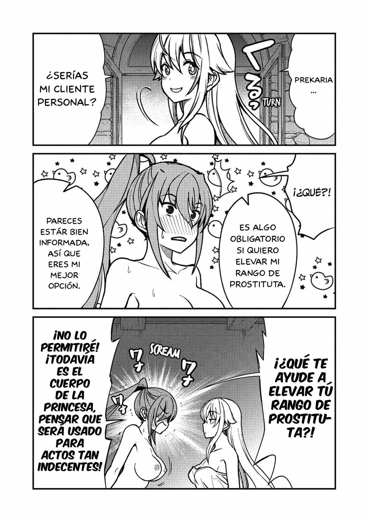 Me convertí en princesa caballero y trabajo en un burdel yuri Capitulo 2: En busca de un cliente personal página 22
