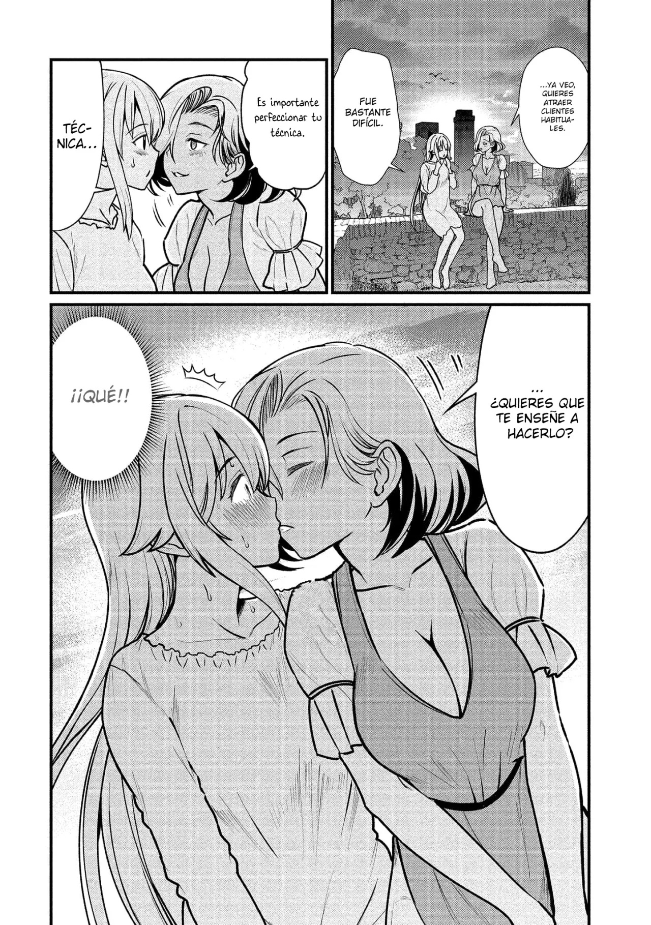Me convertí en princesa caballero y trabajo en un burdel yuri Capitulo 3 página 24