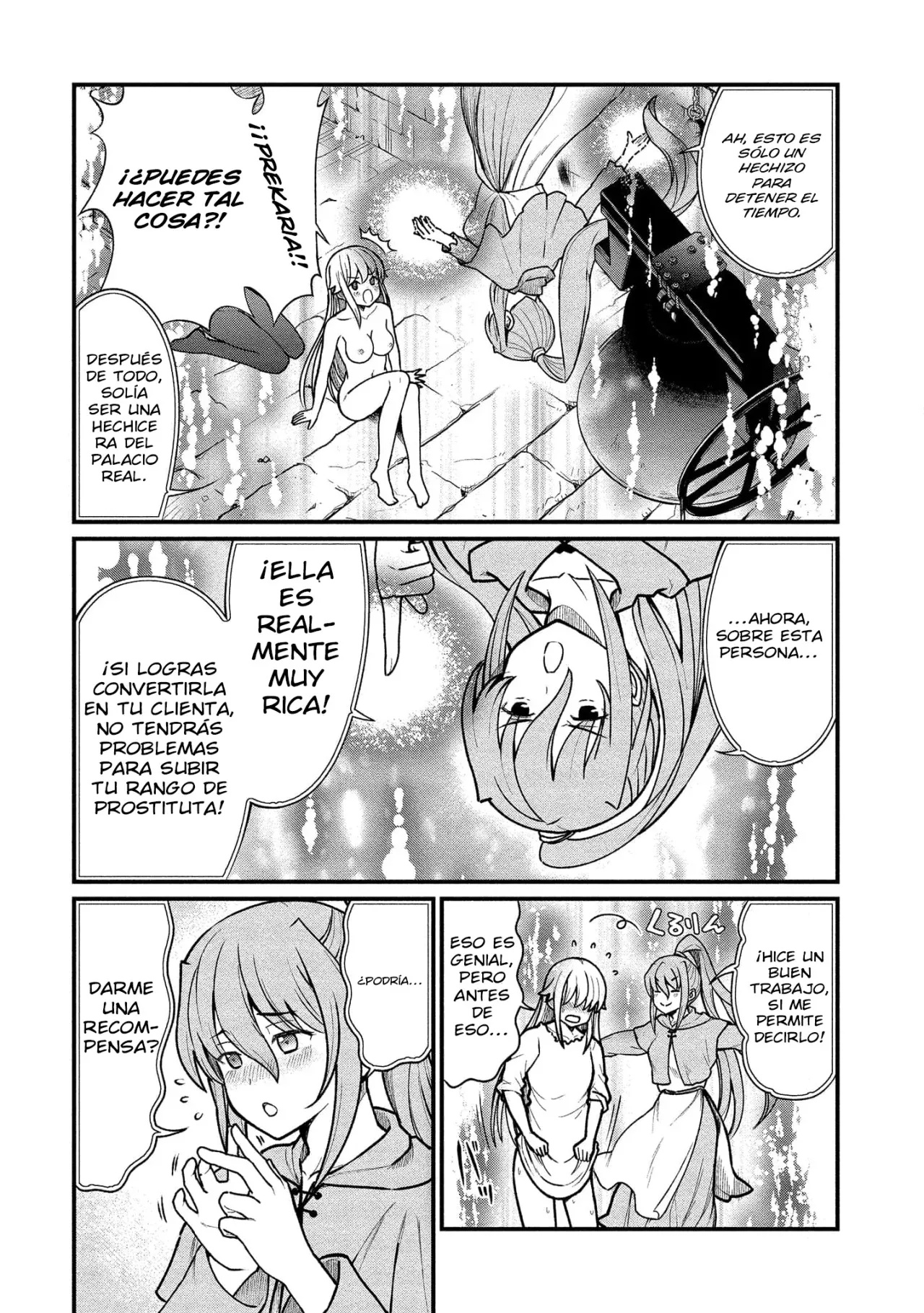 Me convertí en princesa caballero y trabajo en un burdel yuri Capitulo 4 página 19