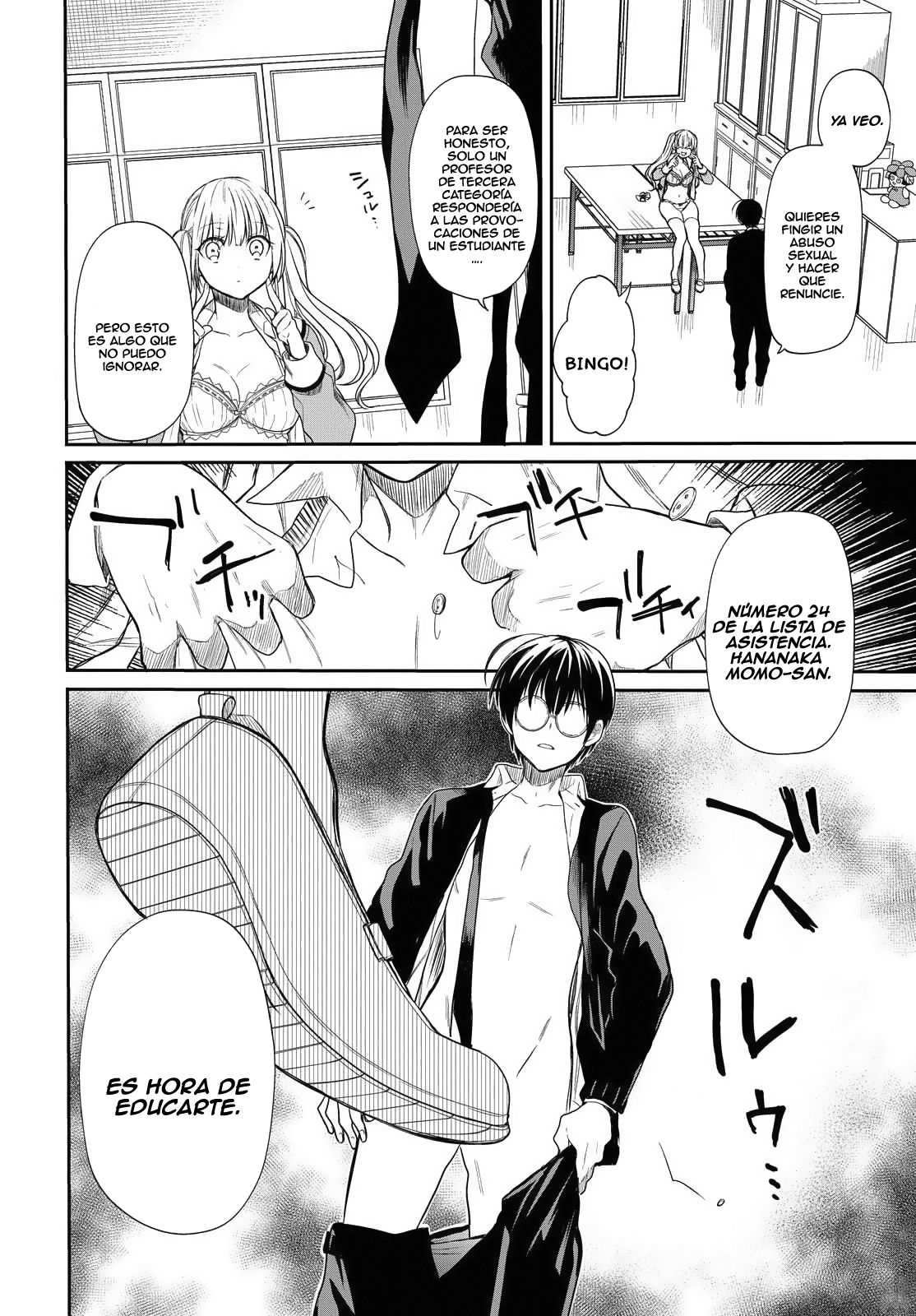 1-nen A-gumi no Monster Capitulo 1: No puedo tolerar a u profesor asqueroso como tú página 34
