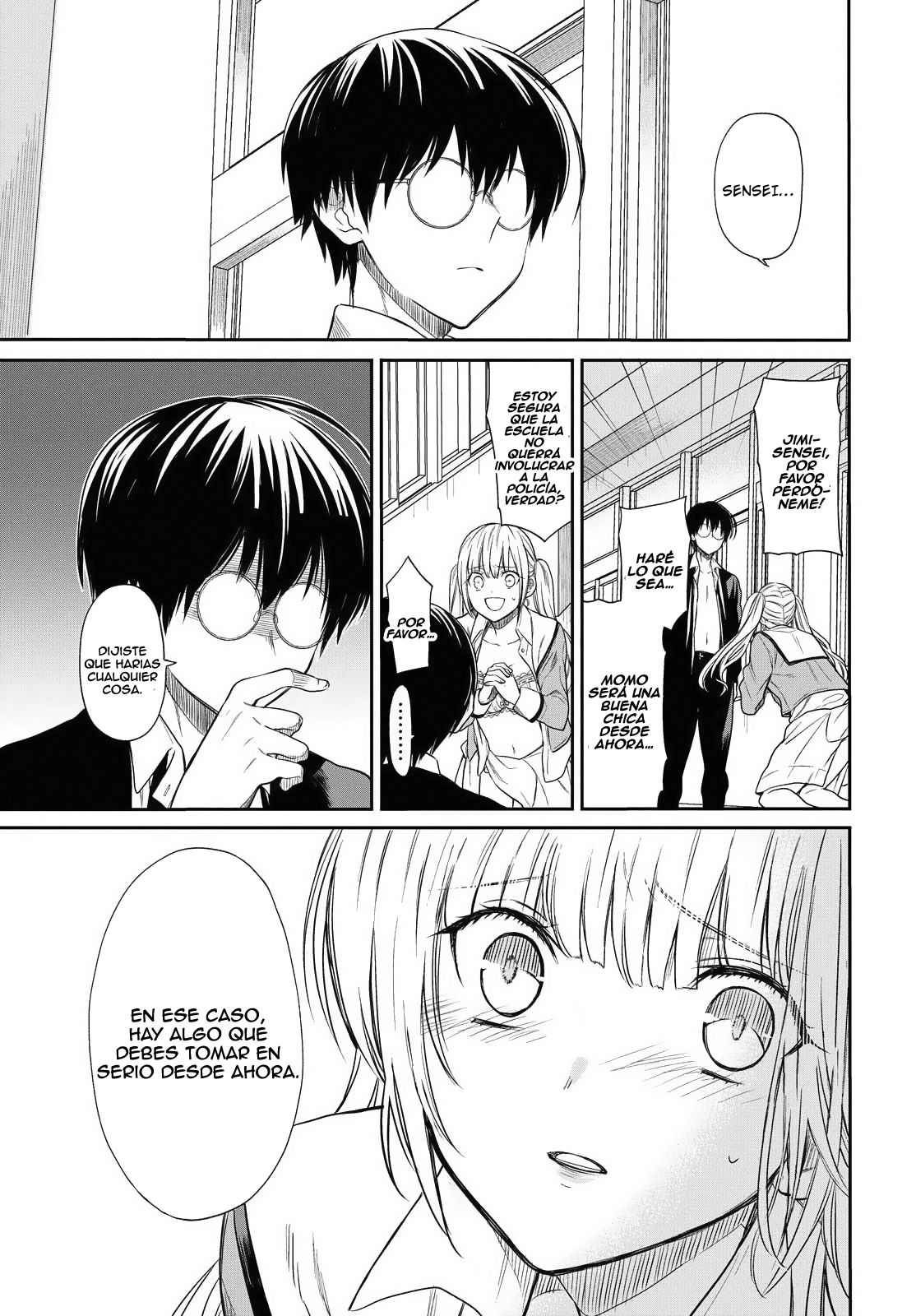 1-nen A-gumi no Monster Capitulo 1: No puedo tolerar a u profesor asqueroso como tú página 44