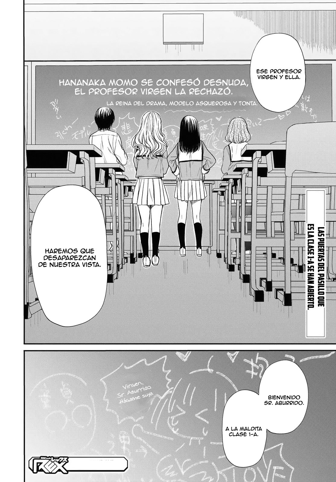 1-nen A-gumi no Monster Capitulo 1: No puedo tolerar a u profesor asqueroso como tú página 55