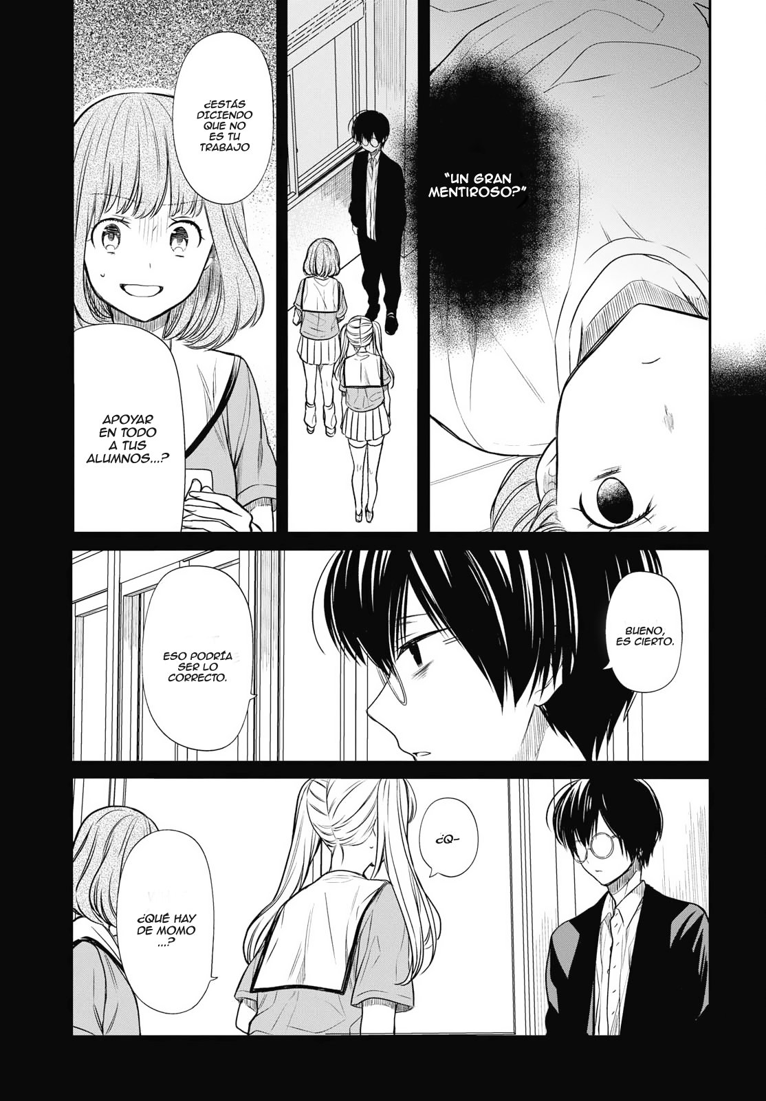 1-nen A-gumi no Monster Capitulo 12: Sensei, ¿Qué pasó ese día? página 16
