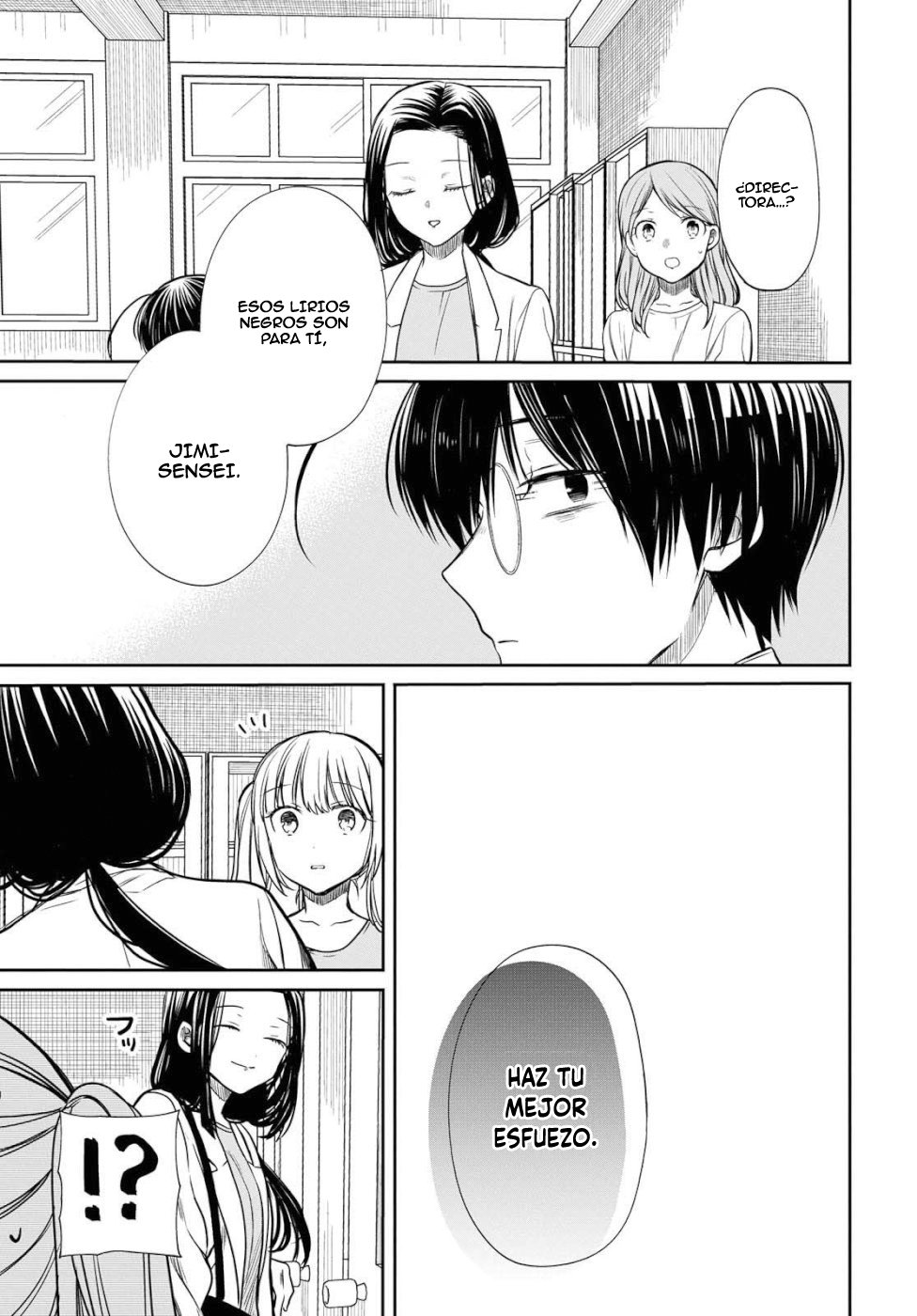 1-nen A-gumi no Monster Capitulo 20: Sensei,¿Sabes que representan los lirios negros? página 17
