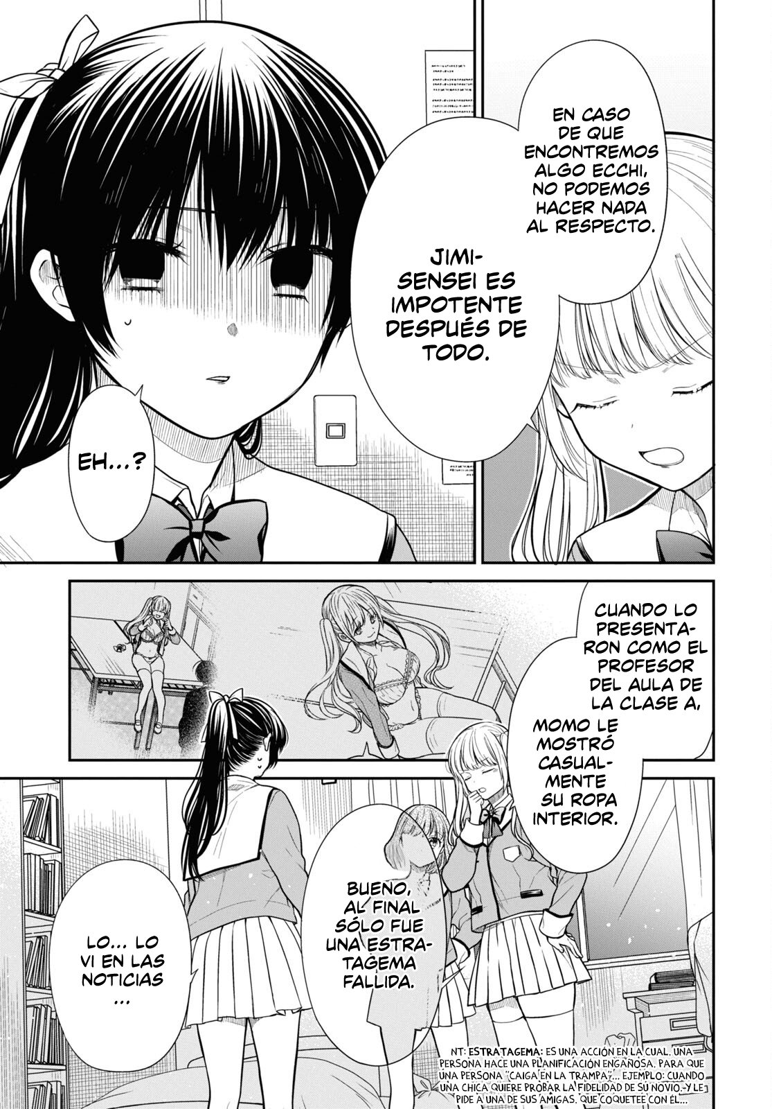 1-nen A-gumi no Monster Capitulo 47: sensei, estamos preocupados. página 6