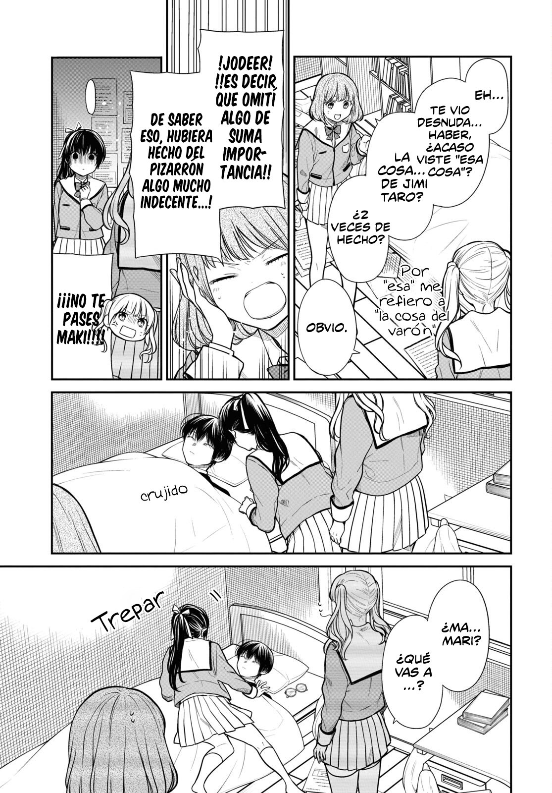 1-nen A-gumi no Monster Capitulo 47: sensei, estamos preocupados. página 8