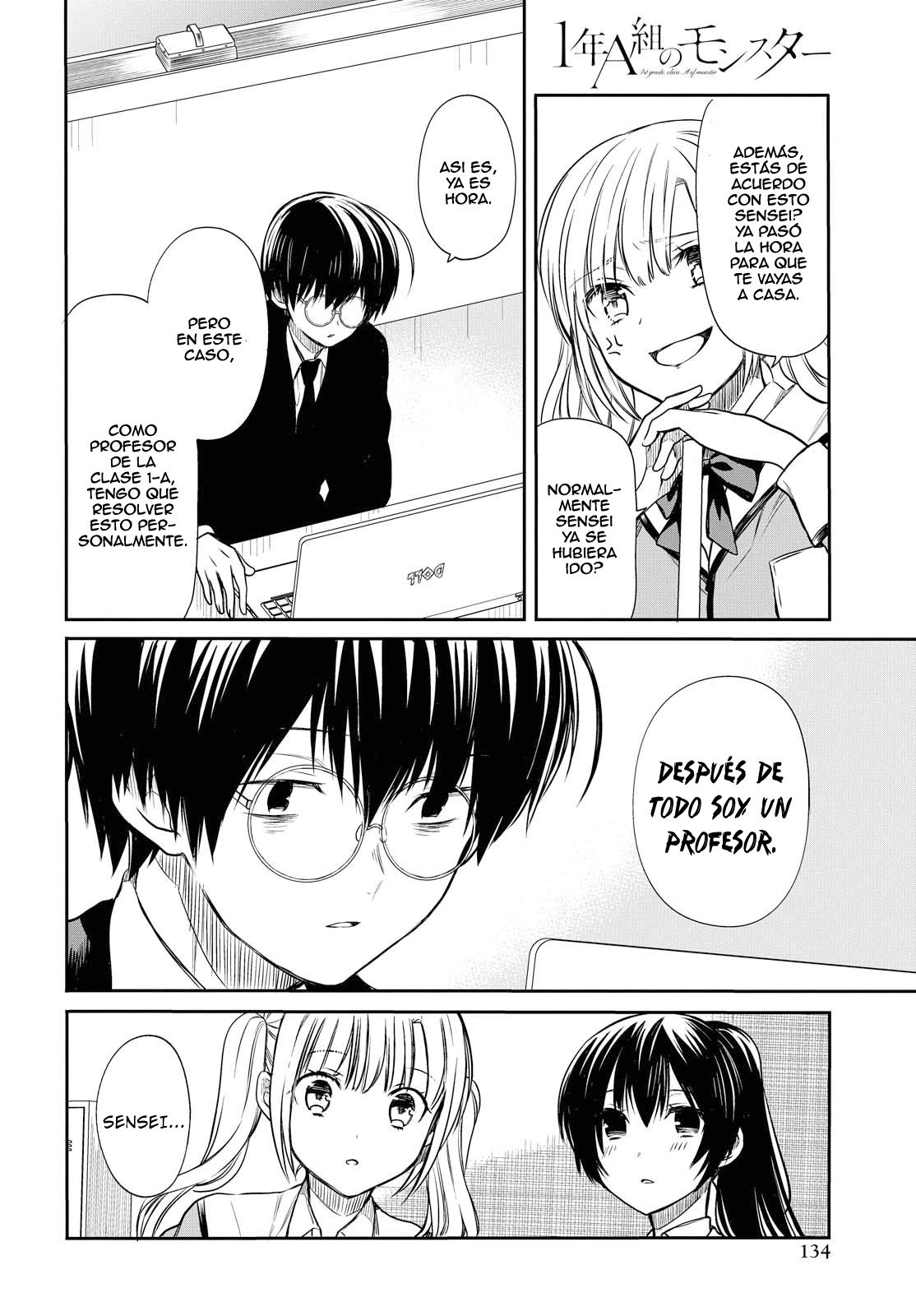 1-nen A-gumi no Monster Capitulo 6: Sensei, qué son los "amigos"? página 24