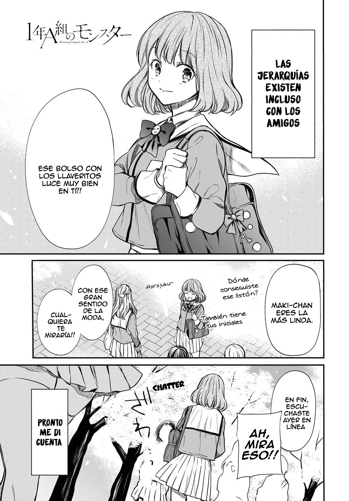 1-nen A-gumi no Monster Capitulo 7: ¿Sensei, eres real? página 2