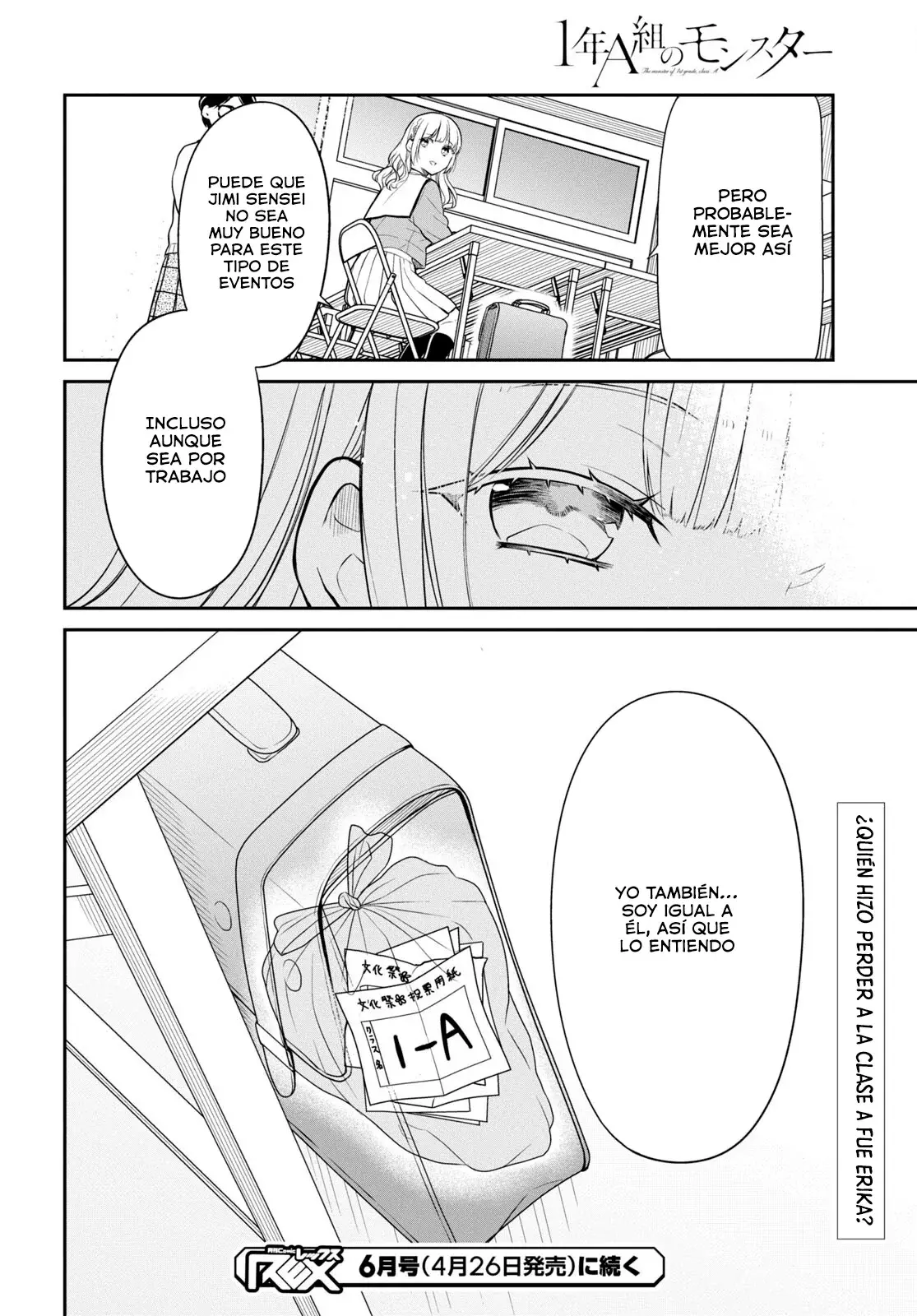 1-nen A-gumi no Monster Capitulo 70 página 26