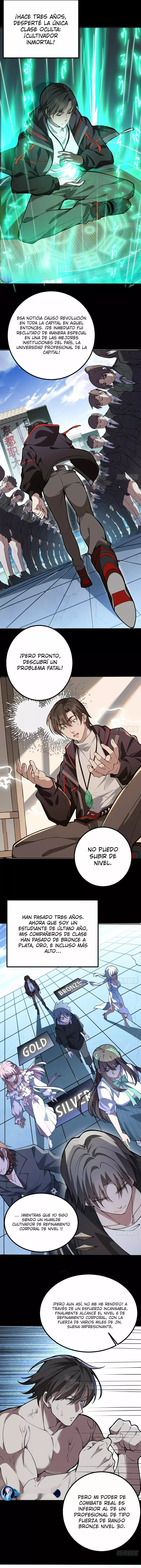 Otros suben de nivel, yo cultivo, surgiendo solo en la Gran Ascensión Capitulo 1 página 3