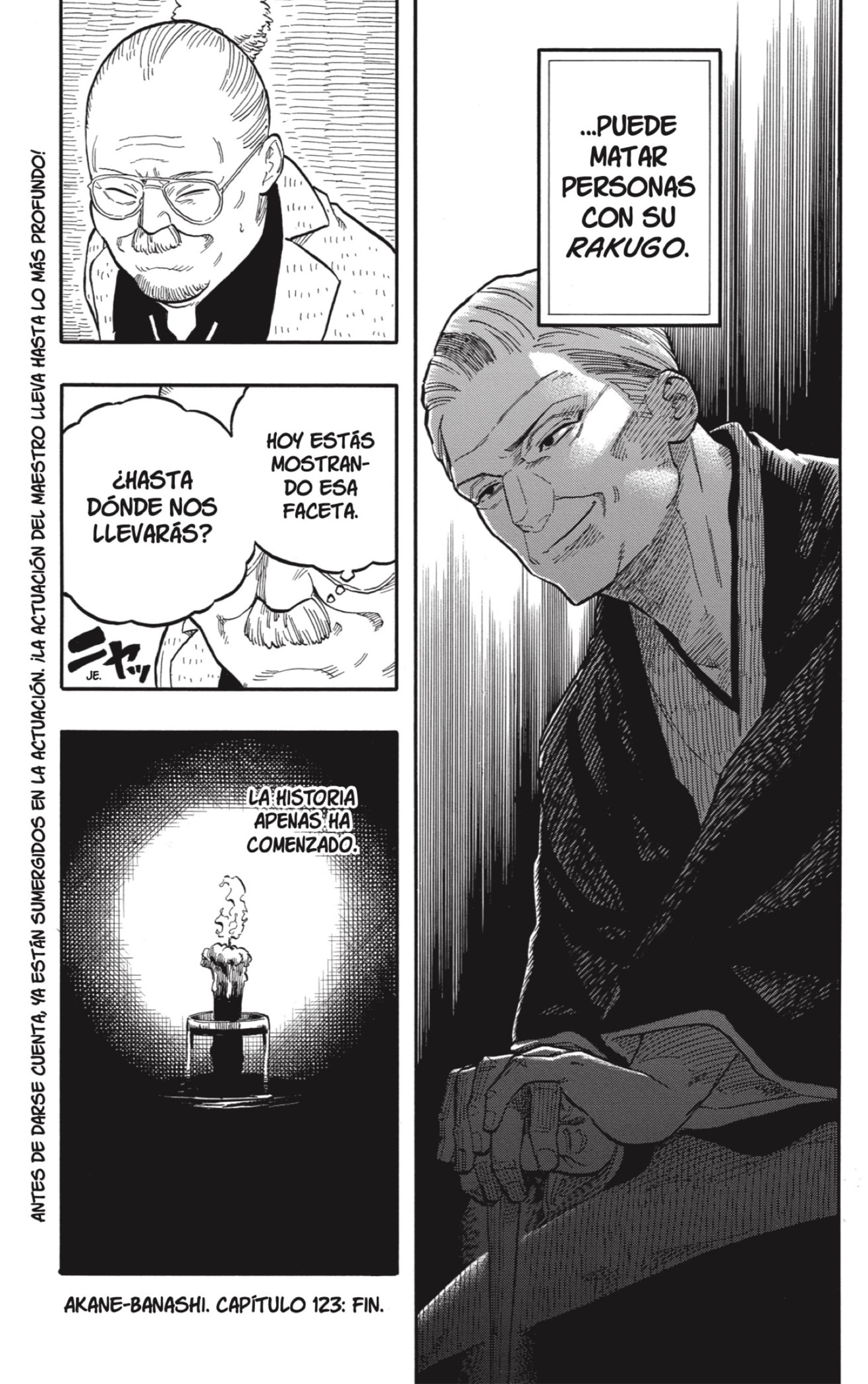 Akane-banashi Capitulo 123: Shiguma en el Escenario página 17