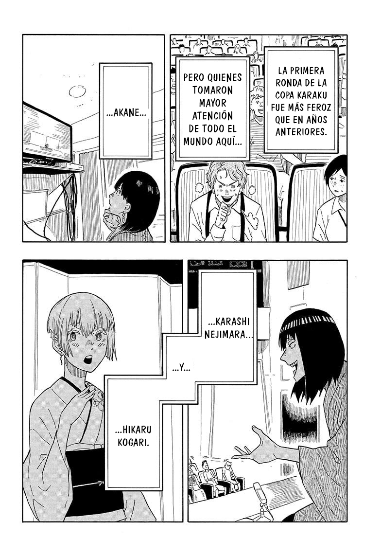 Akane-banashi Capitulo 17: Las preliminares de la Copa Karaku página 18