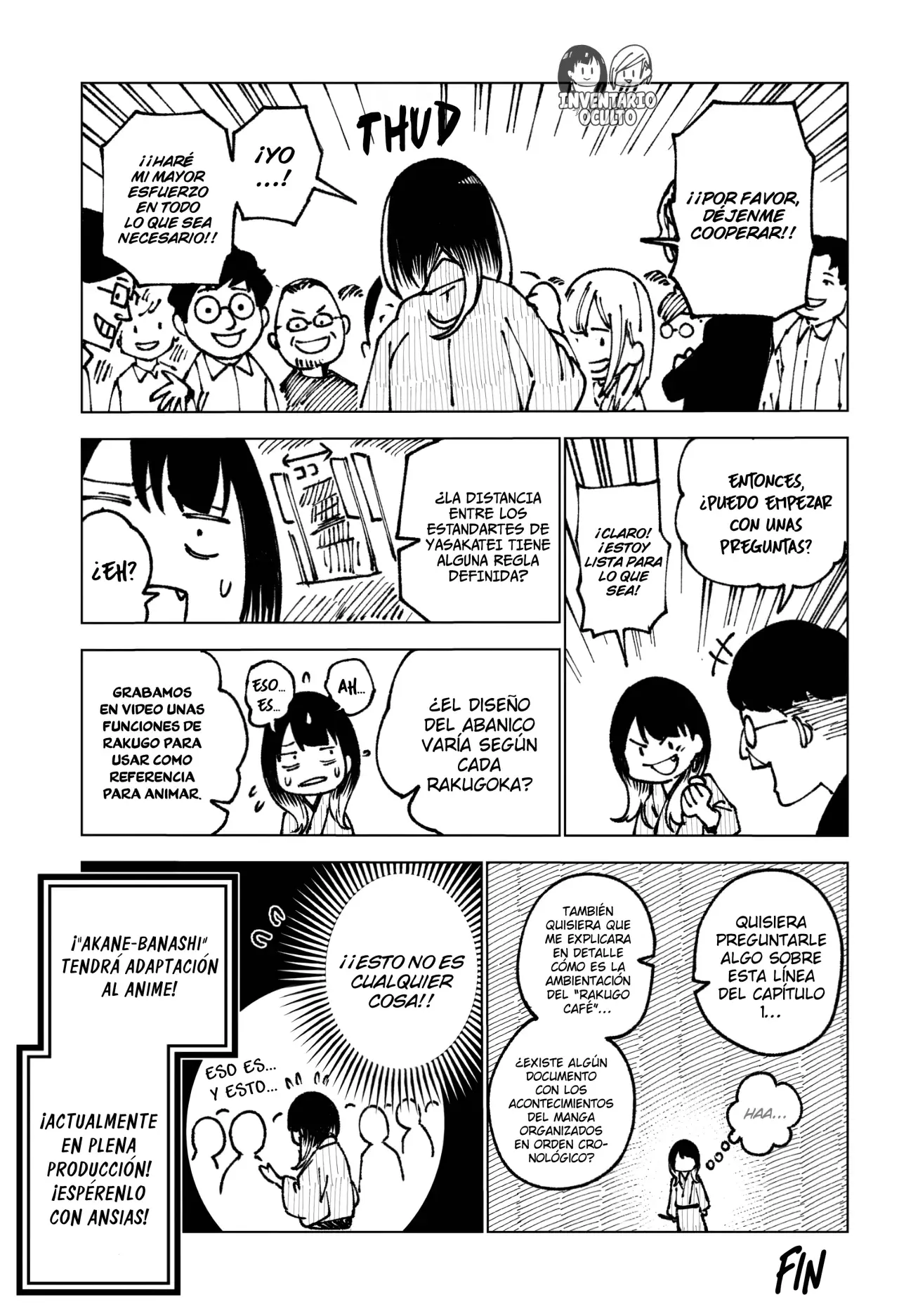 Akane-banashi Capitulo 170.5: Anime Banashi página 10