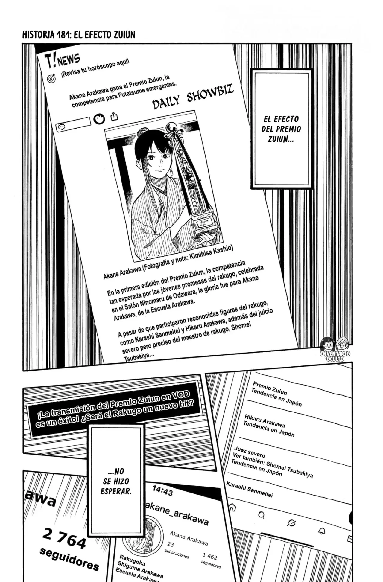 Akane-banashi Capitulo 181: El Efecto Zuiun página 2