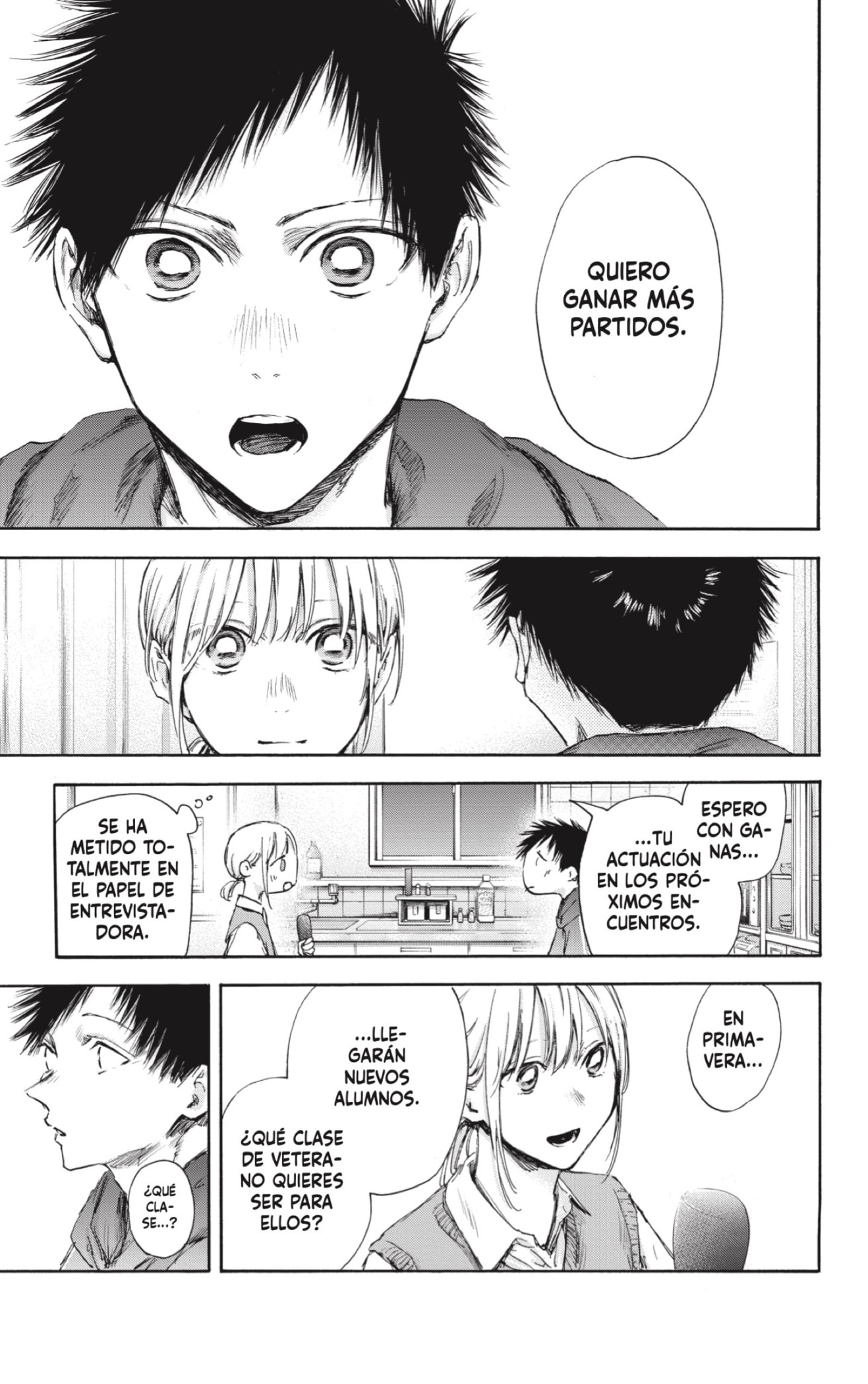 Ao no Hako Capitulo 110: Entrevista página 15