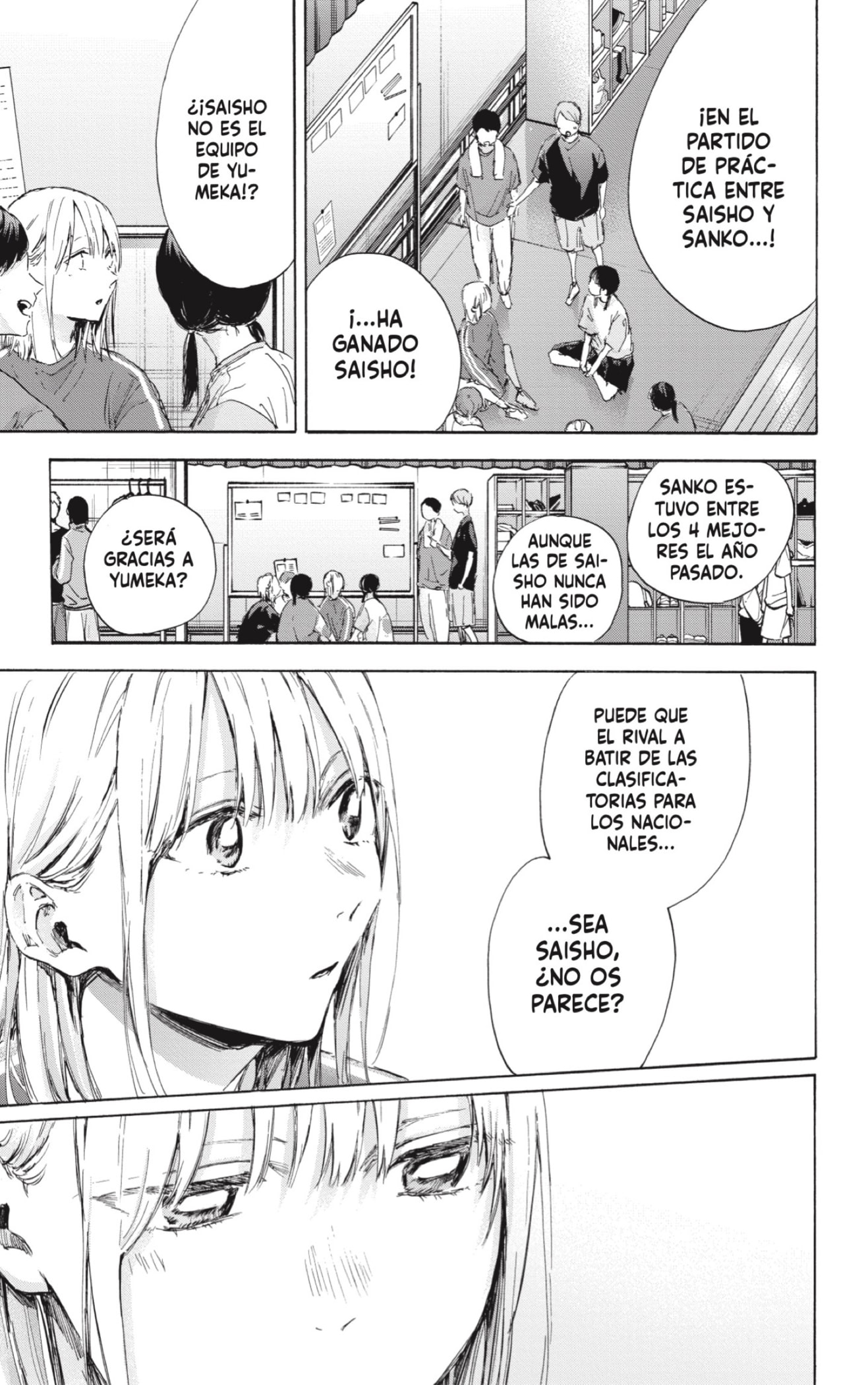 Ao no Hako Capitulo 114: Desafiante página 3